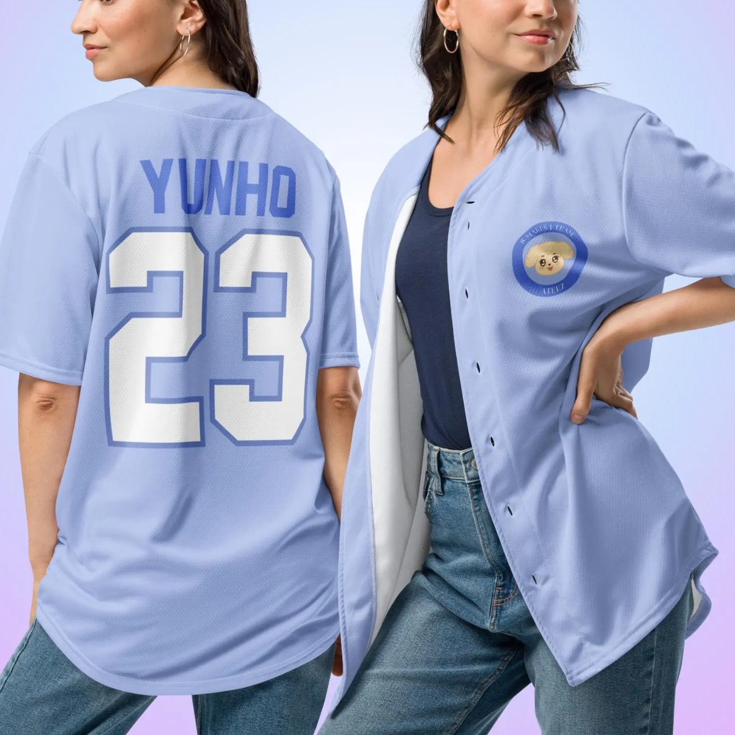 Mckenzieshoponline Cute Ateez Tour Personalized Baseball Jersey For Fans - Image 4