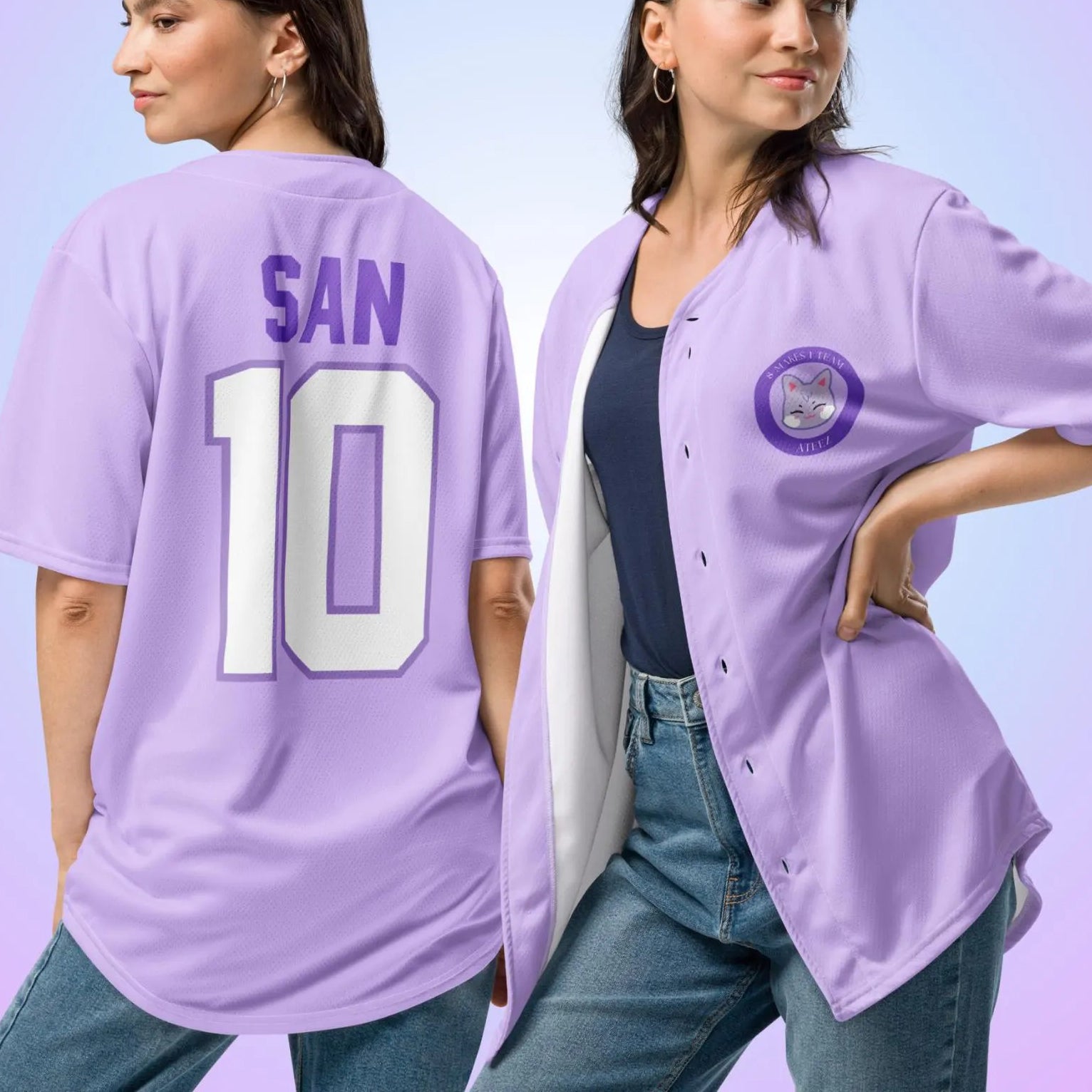 Mckenzieshoponline Cute Ateez Tour Personalized Baseball Jersey For Fans