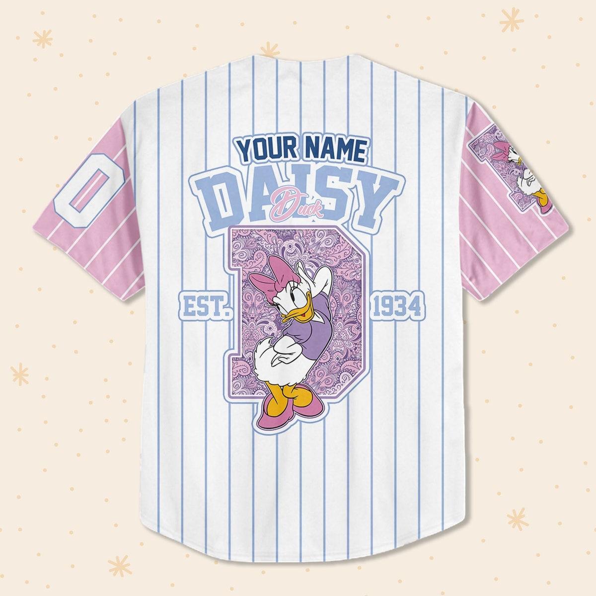 Mckenzieshoponline Cute D Daisy Duck 1934 Personalized Baseball Jersey For Fans - Image 4