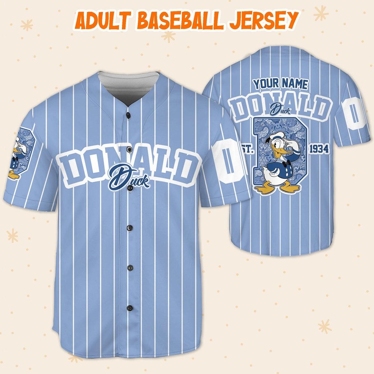Mckenzieshoponline Cute D Donald Duck 1934 Disney Personalized Baseball Jersey For Fans - Image 6