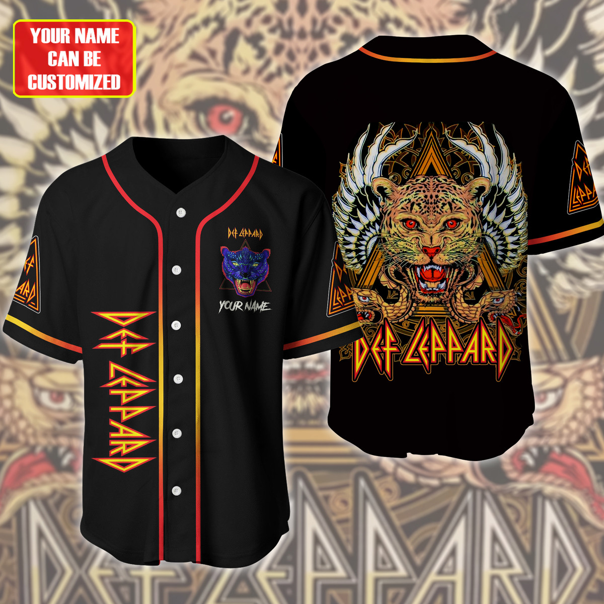 Jerseytrend Def Leppard Band Personalized Baseball Jersey For Fans