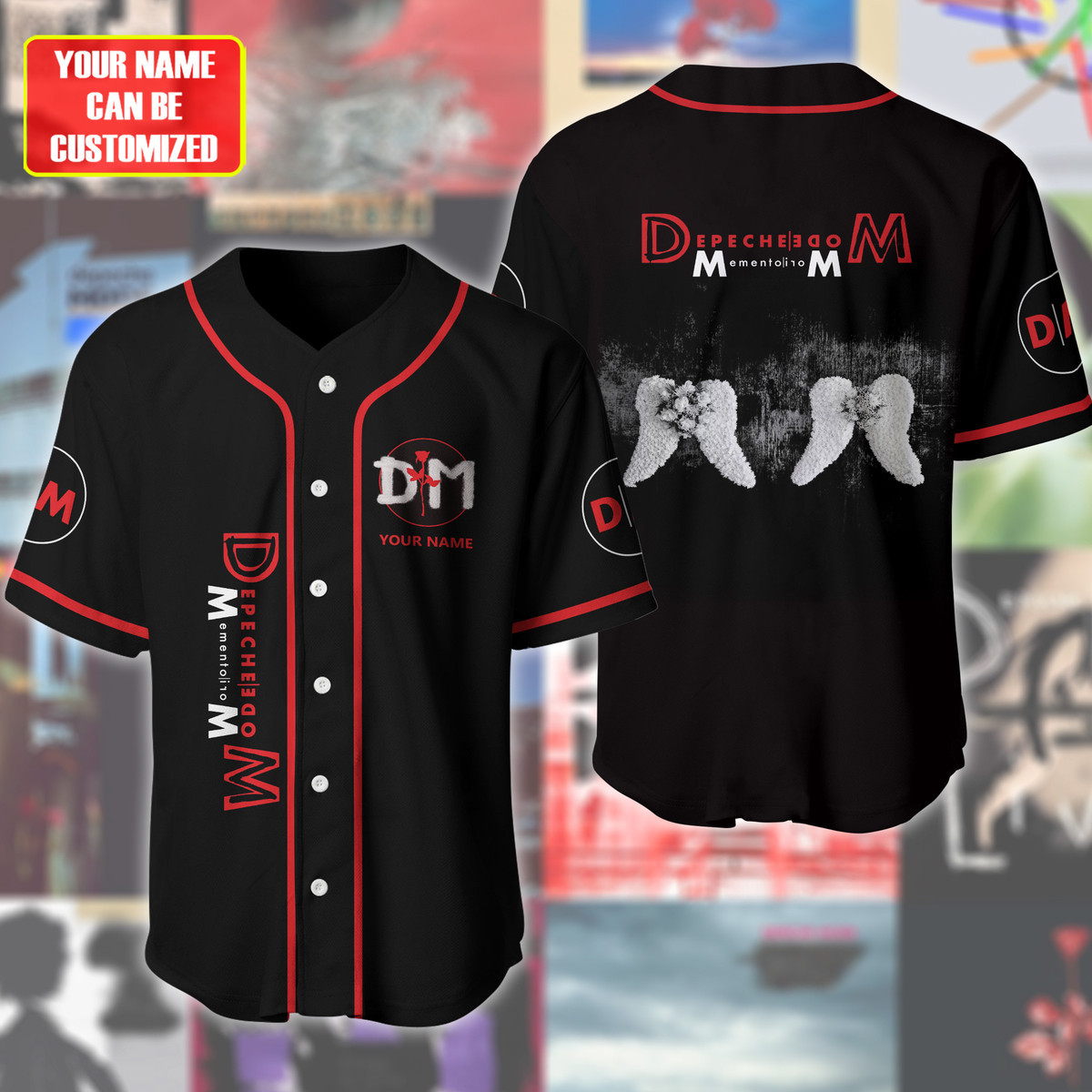 Jerseytrend Depeche Mode Memento Mori Personalized Baseball Jersey For Fans - Image 2