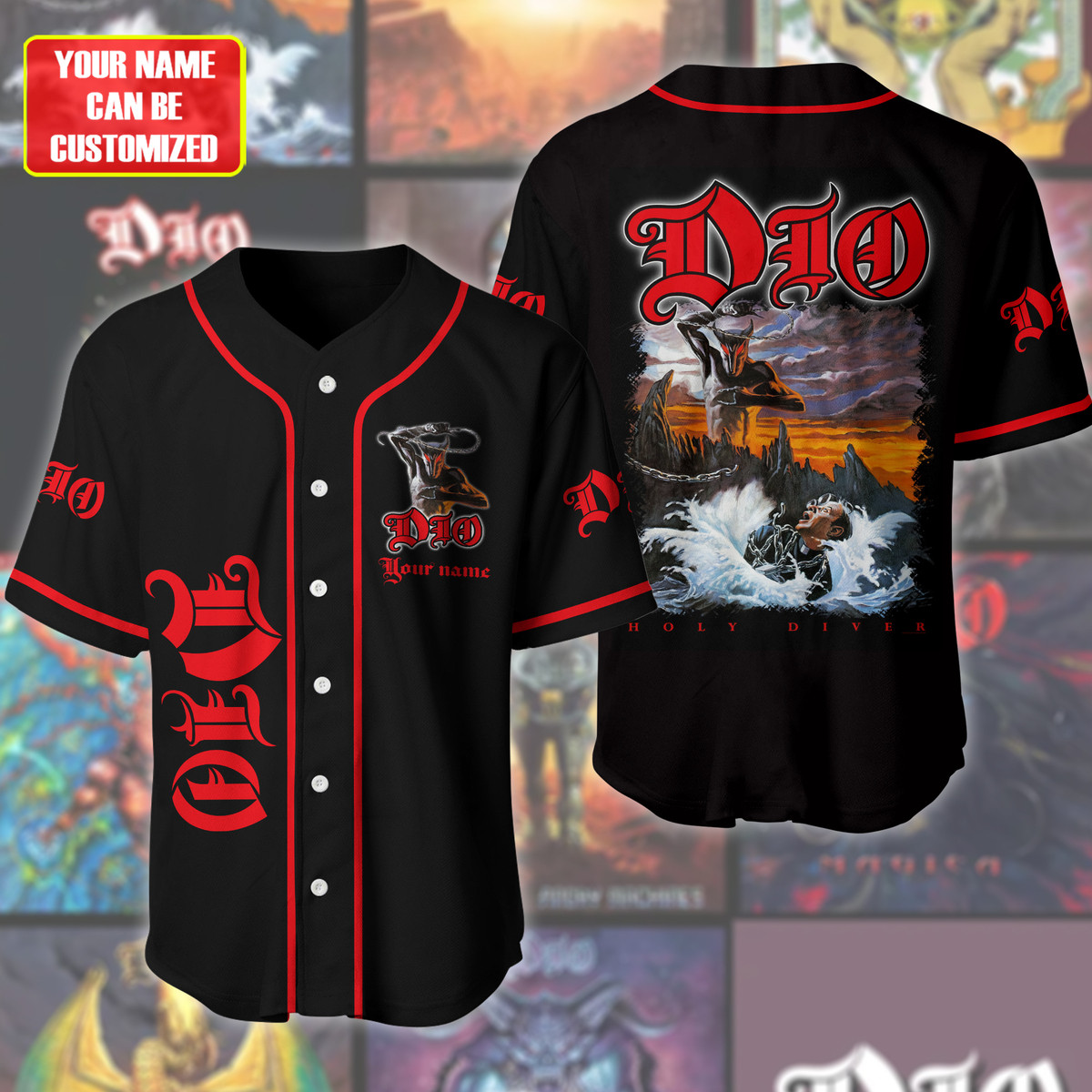 Jerseytrend Dio Band Holy Diver Personalized Baseball Jersey For Fans - Image 2