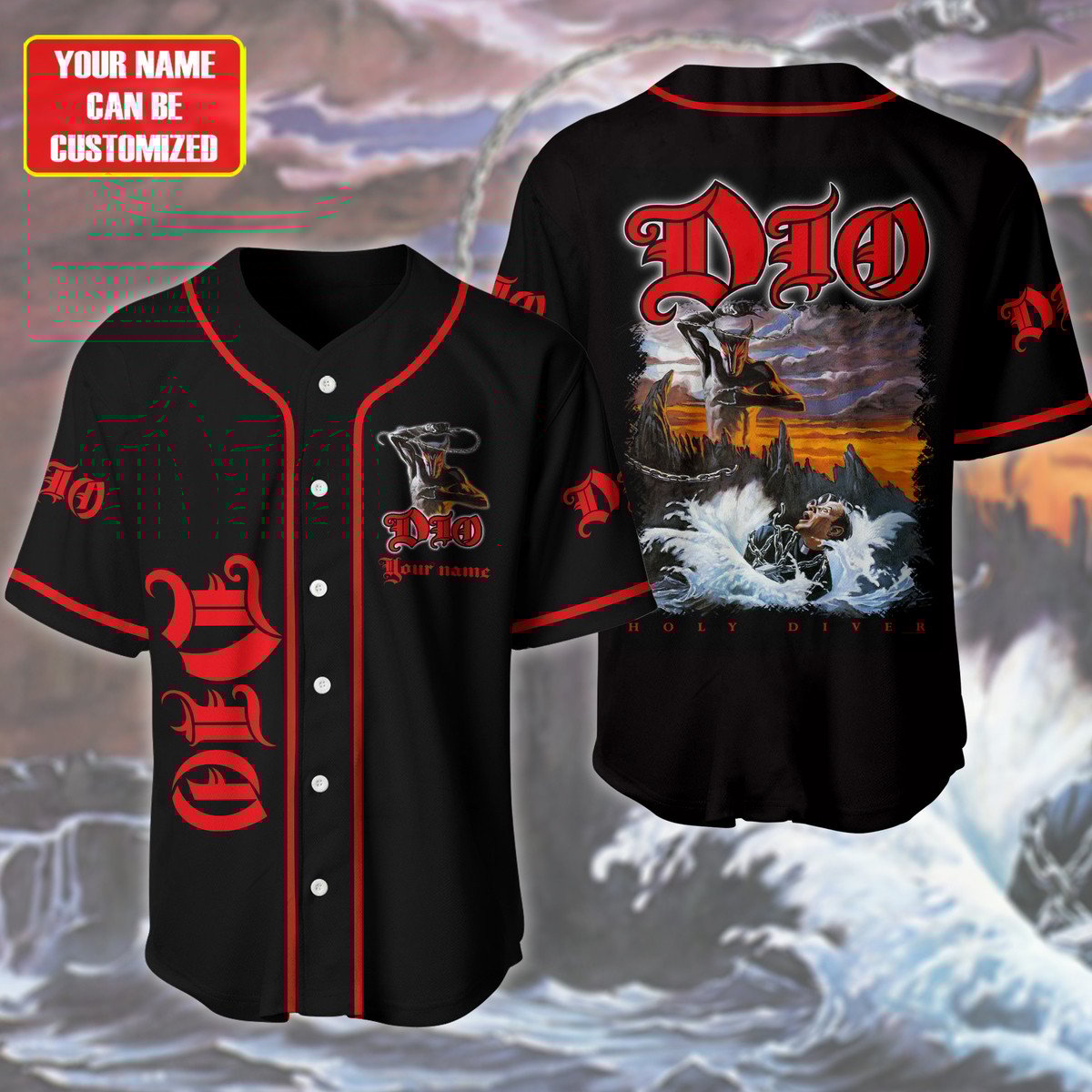 Jerseytrend Dio Band Holy Diver Personalized Baseball Jersey For Fans
