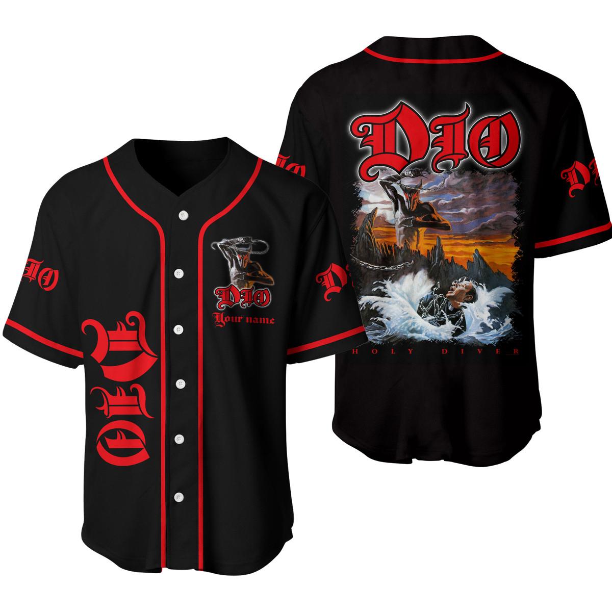 Jerseytrend Dio Band Holy Diver Personalized Baseball Jersey For Fans - Image 3