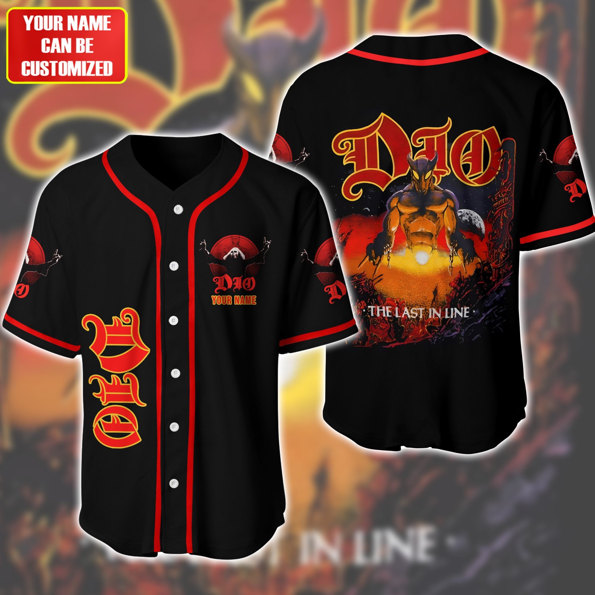 Jerseytrend Dio Band The Last In Line Personalized Baseball Jersey For Fans