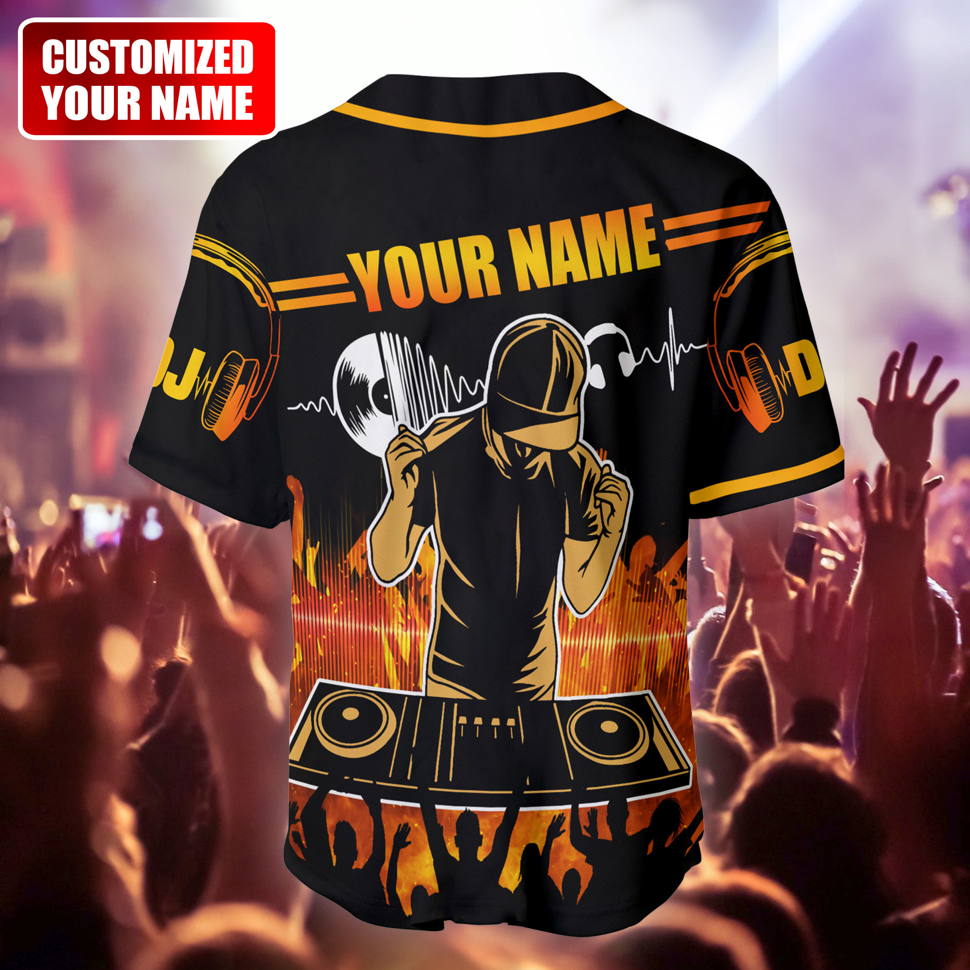 Jerseytrend Disc Jockey DJ Personalized Baseball Jersey For Fans - Image 3