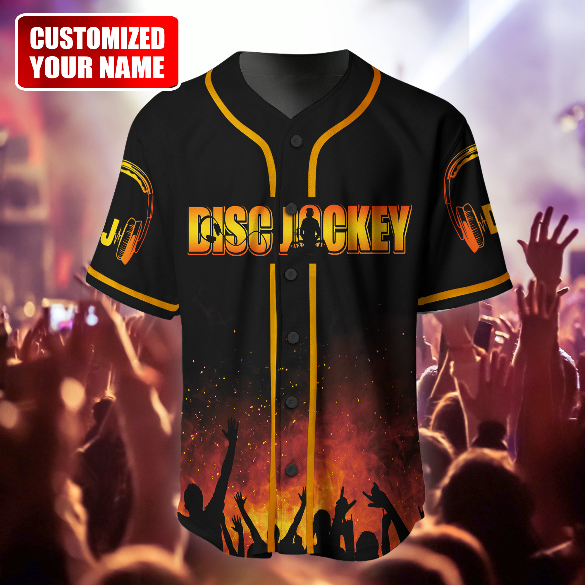 Jerseytrend Disc Jockey DJ Personalized Baseball Jersey For Fans - Image 2