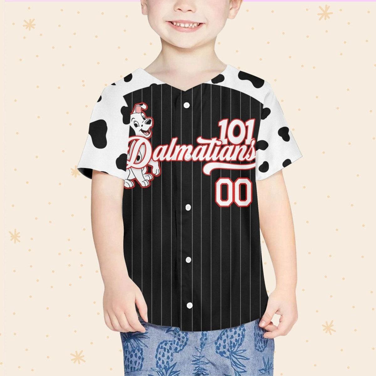 Mckenzieshoponline Disney 101 Dalmatians Spot Border Personalized Baseball Jersey For Fans - Image 5