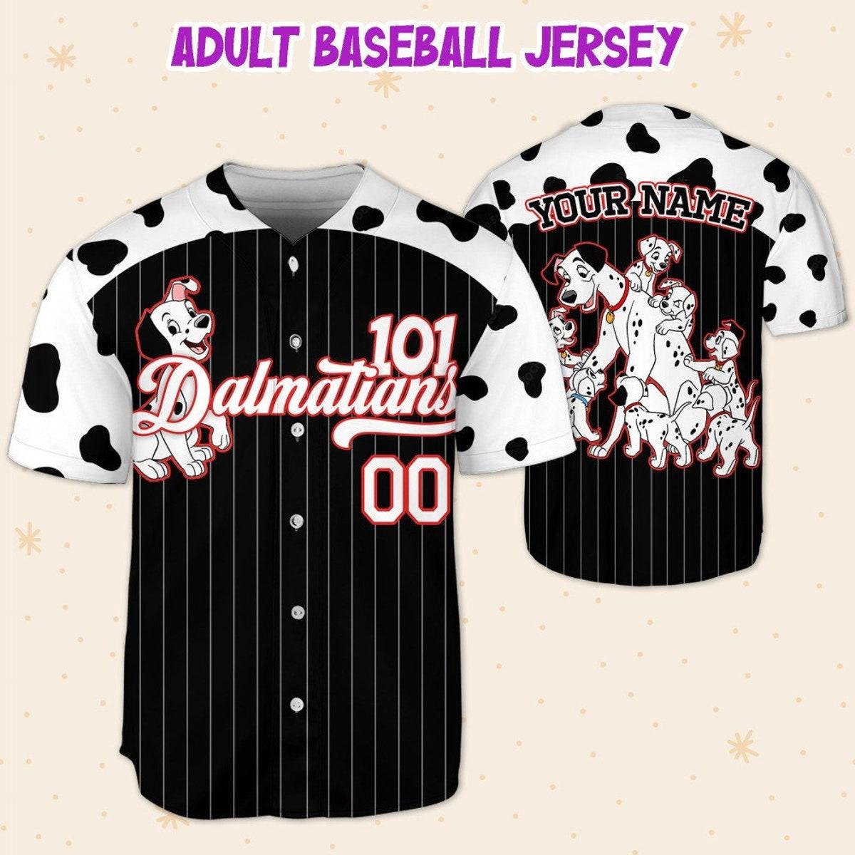 Mckenzieshoponline Disney 101 Dalmatians Spot Border Personalized Baseball Jersey For Fans - Image 6
