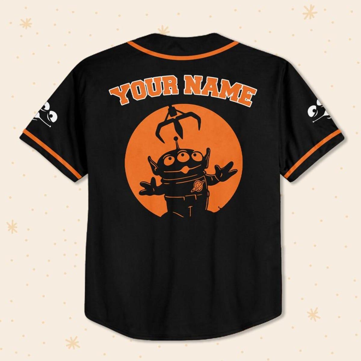 Mckenzieshoponline Disney Alien Claw Machine Halloween Personalized Baseball Jersey For Fans - Image 4