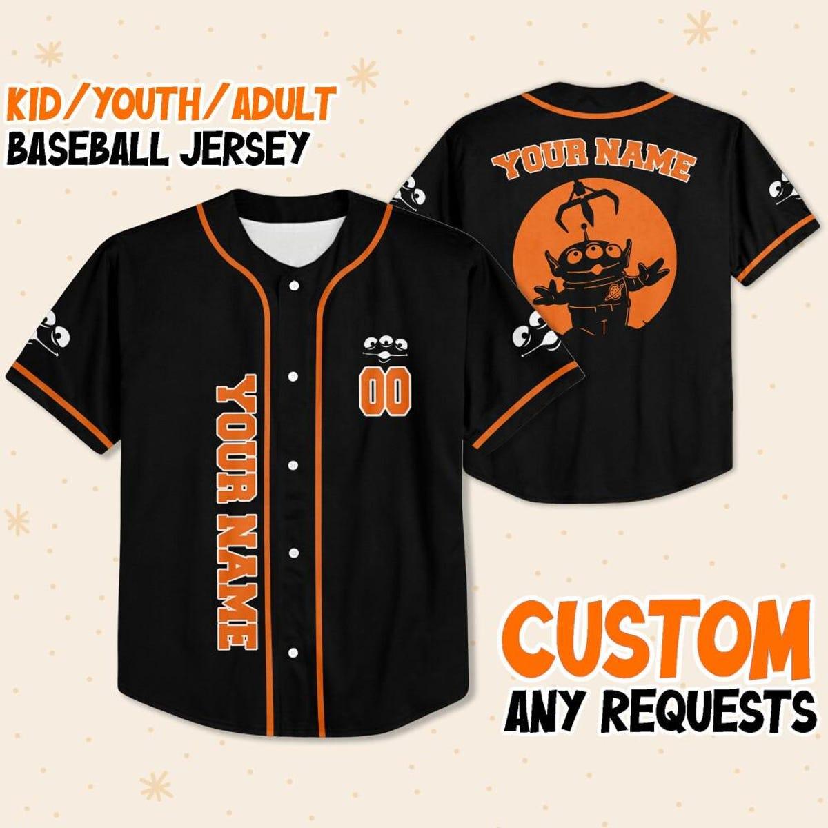 Mckenzieshoponline Disney Alien Claw Machine Halloween Personalized Baseball Jersey For Fans - Image 2