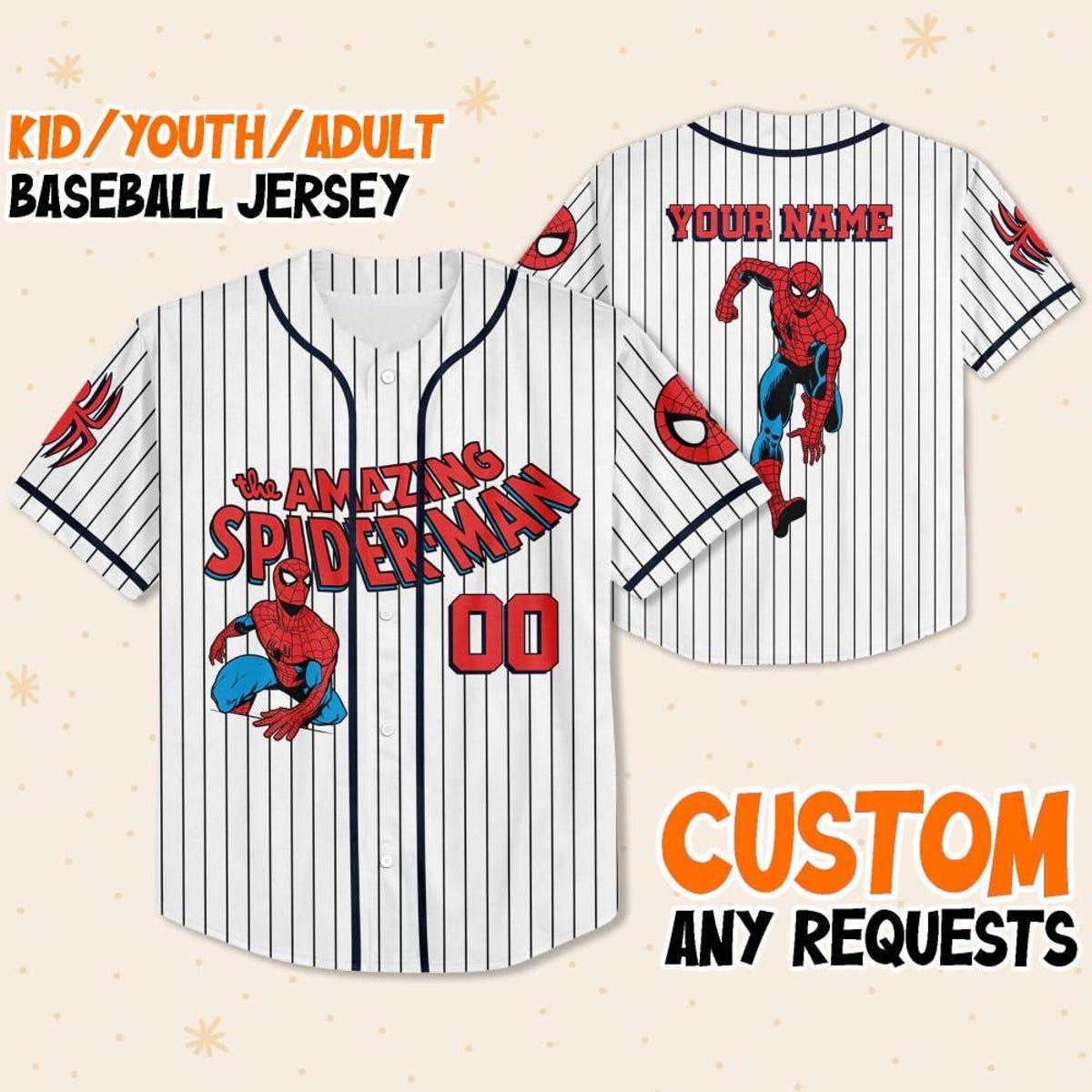 Mckenzieshoponline Disney Amazing Spider Man Disney Personalized Baseball Jersey For Fans - Image 2