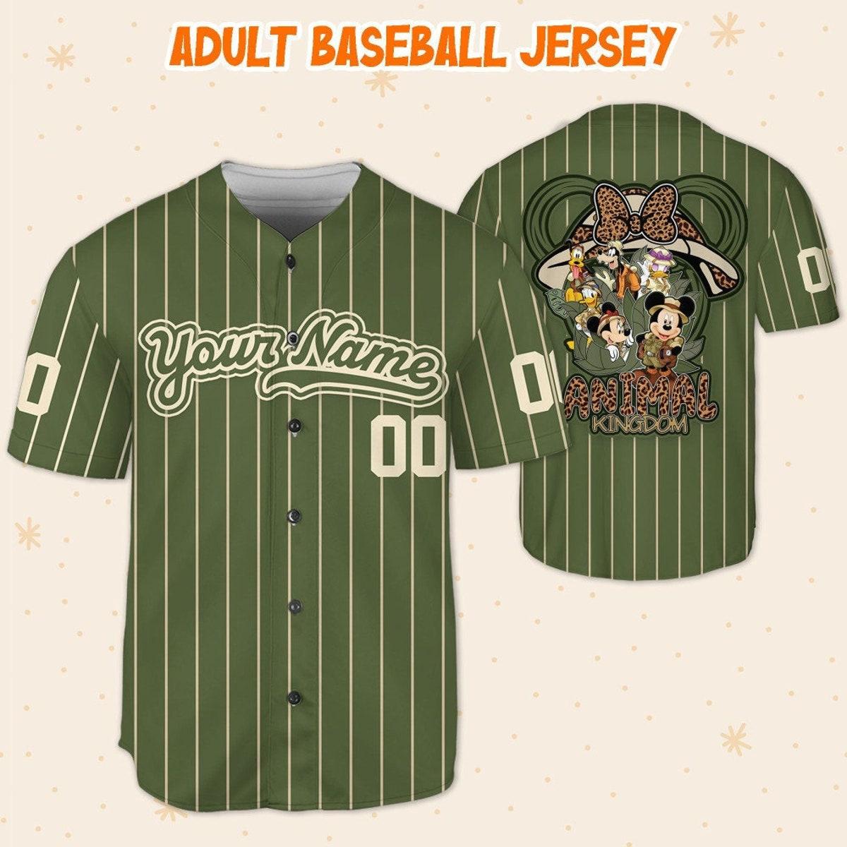Mckenzieshoponline Disney Animal Kingdom Green Personalized Baseball Jersey For Fans - Image 6