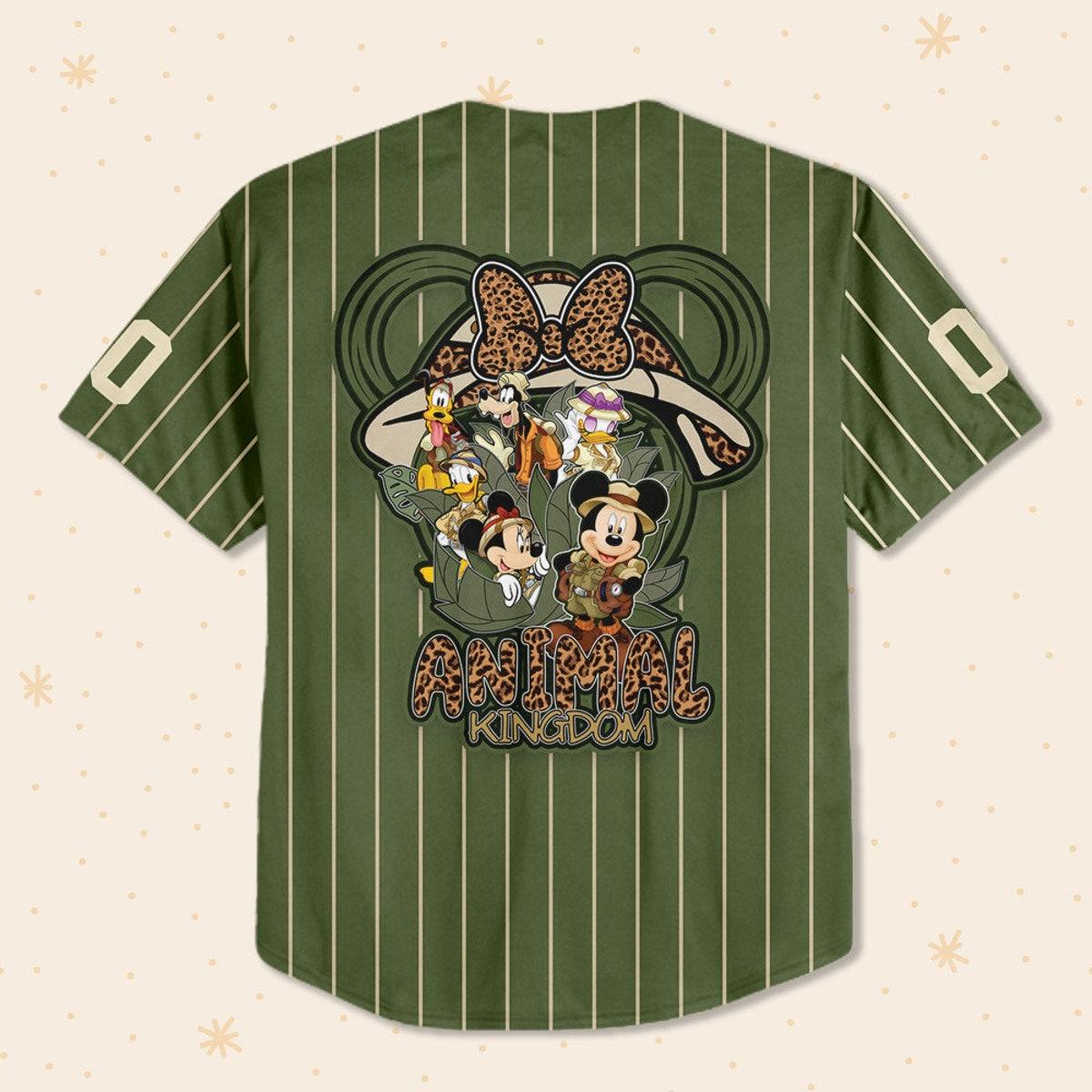 Mckenzieshoponline Disney Animal Kingdom Green Personalized Baseball Jersey For Fans - Image 4