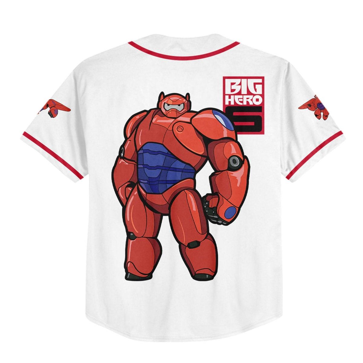 Mckenzieshoponline Disney Big Hero 6 Baymax In Armor Personalized Baseball Jersey For Fans - Image 4