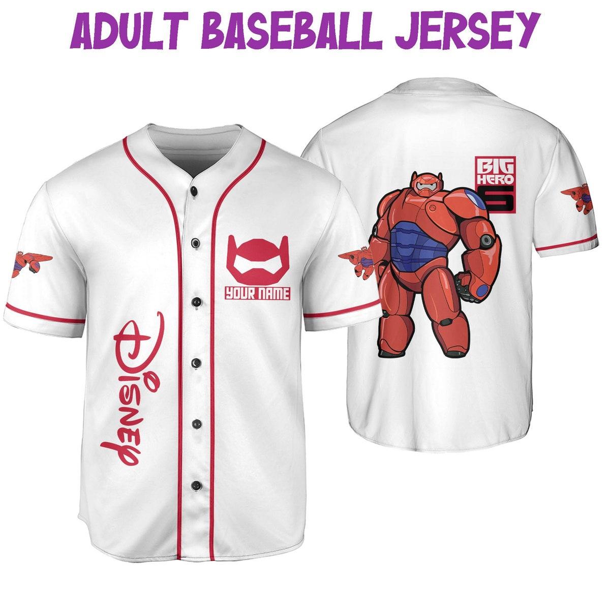 Mckenzieshoponline Disney Big Hero 6 Baymax In Armor Personalized Baseball Jersey For Fans - Image 7