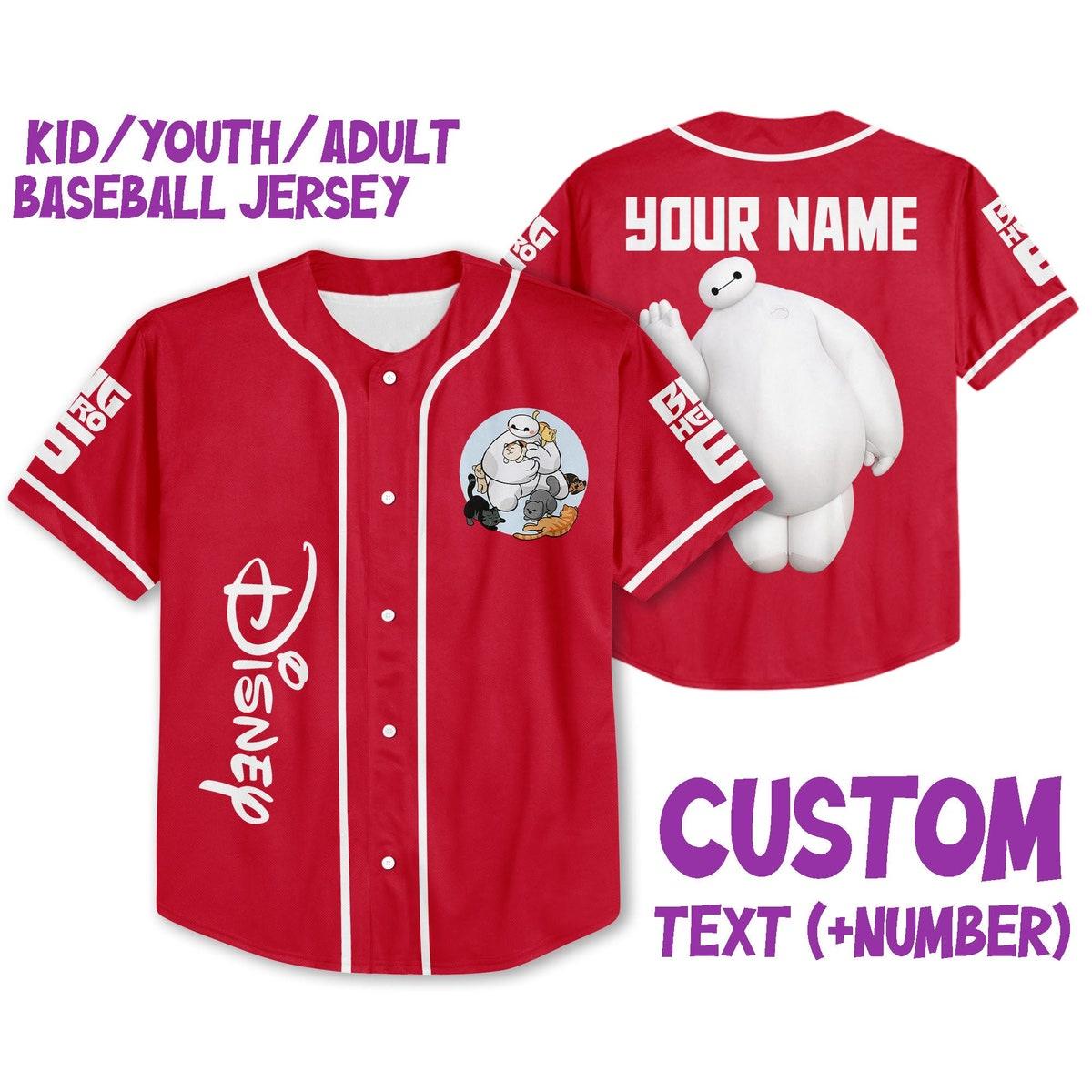 Mckenzieshoponline Disney Big Hero 6 Baymax Personalized Baseball Jersey For Fans - Image 2
