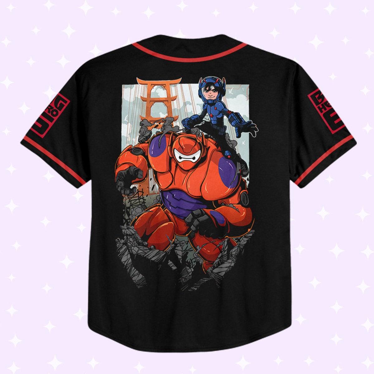 Mckenzieshoponline Disney Big Hero 6 Black Color Personalized Baseball Jersey For Fans - Image 4
