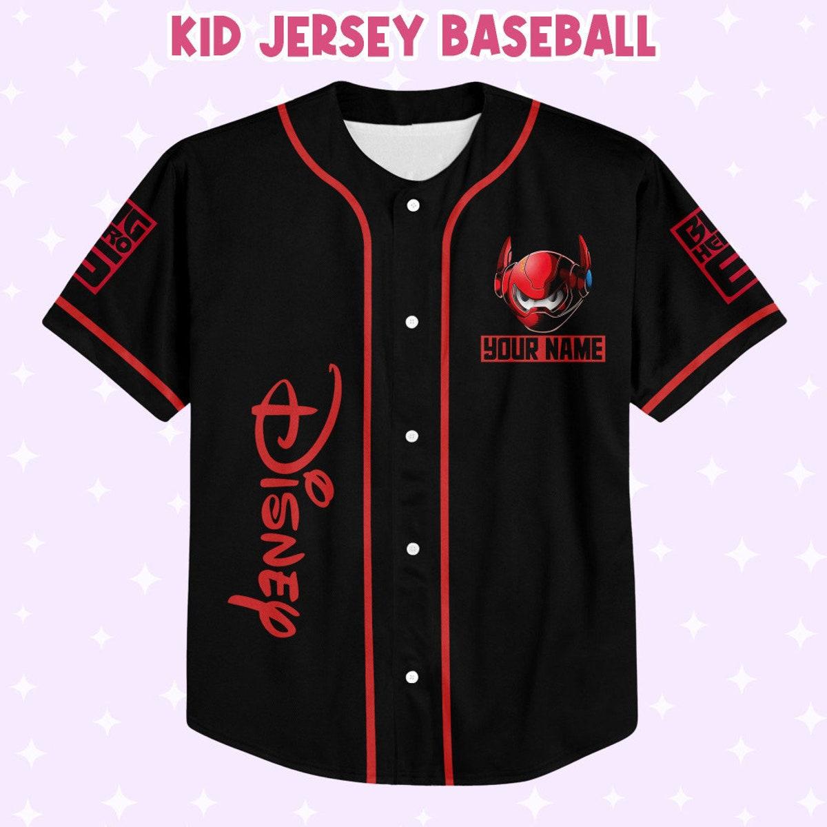 Mckenzieshoponline Disney Big Hero 6 Black Color Personalized Baseball Jersey For Fans - Image 3