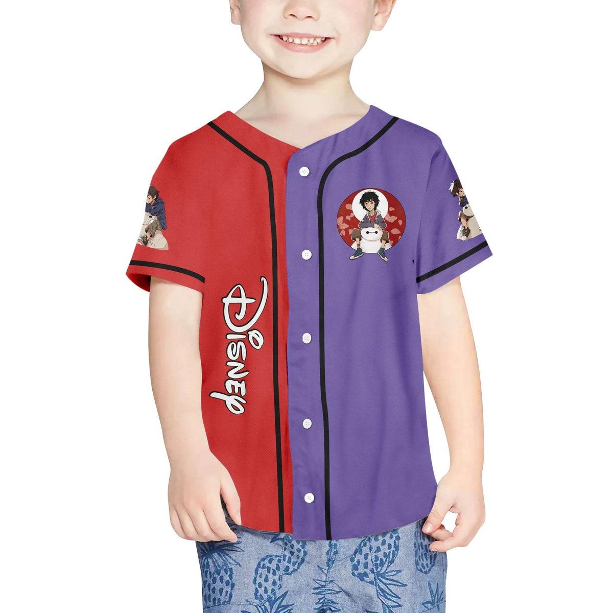 Mckenzieshoponline Disney Big Hero 6 Cute Baymax And Hiro Personalized Baseball Jersey For Fans - Image 5
