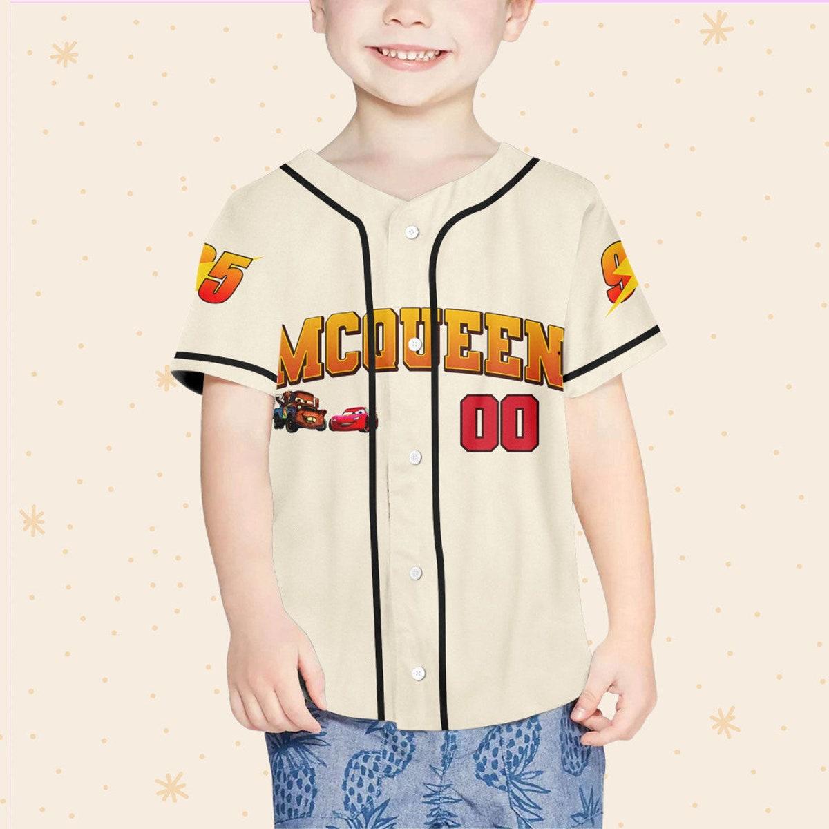Mckenzieshoponline Disney Cars Greetings From Radiator Springs Personalized Baseball Jersey For Fans - Image 5