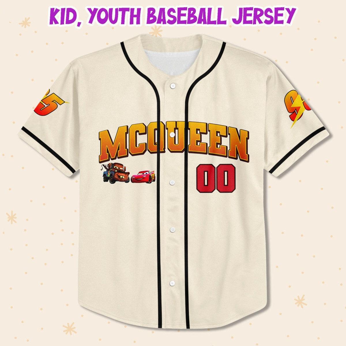 Mckenzieshoponline Disney Cars Greetings From Radiator Springs Personalized Baseball Jersey For Fans - Image 3