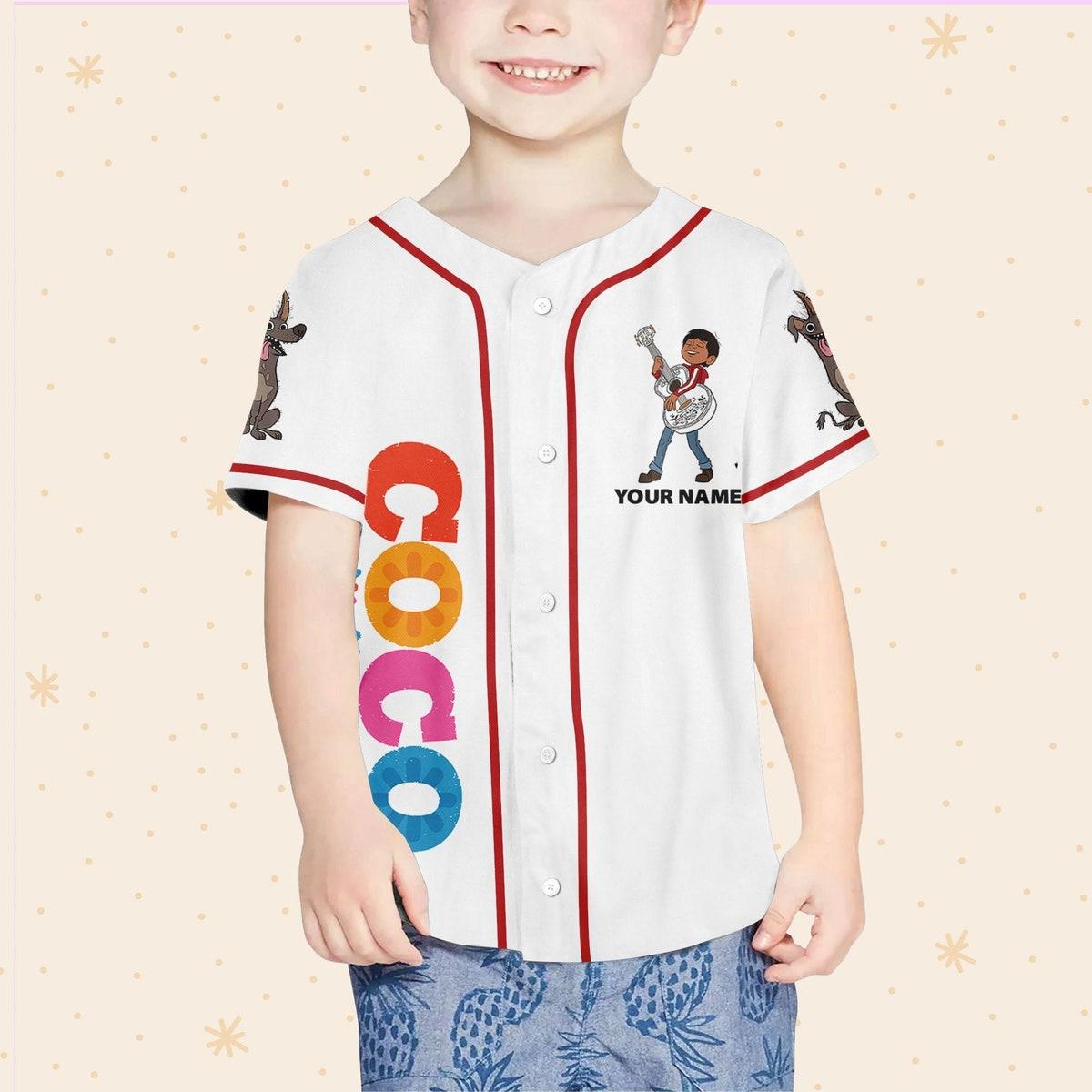 Mckenzieshoponline Disney Coco Simple Name Disney Personalized Baseball Jersey For Fans - Image 5