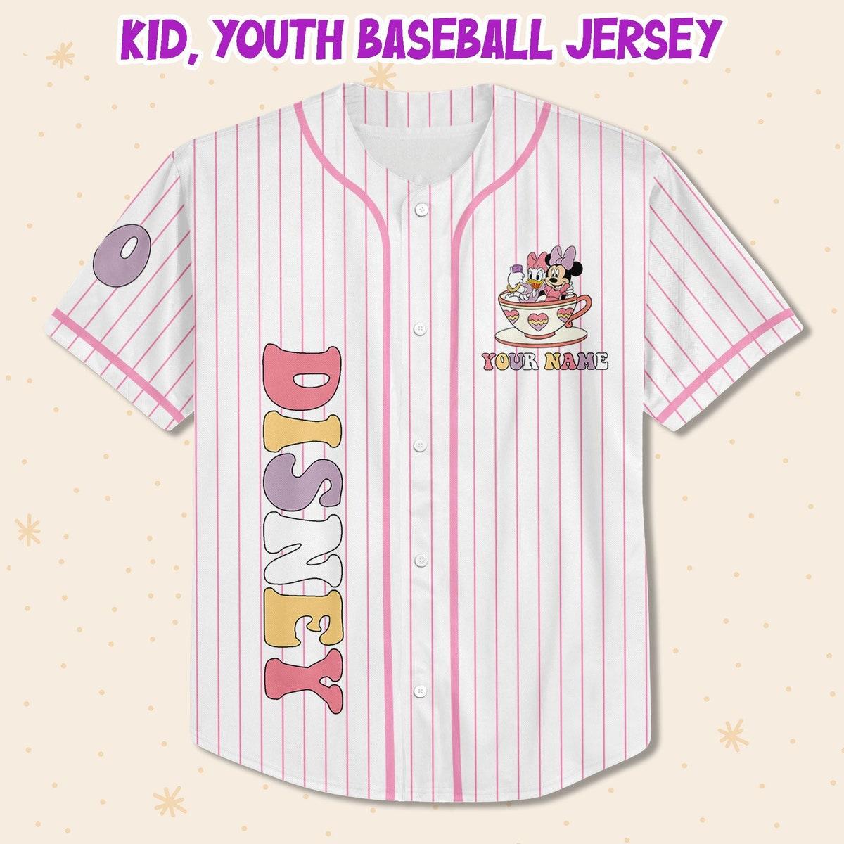 Mckenzieshoponline Disney Daisy And Minnie Girls Just Wanna Have Fun Personalized Baseball Jersey For Fans - Image 3