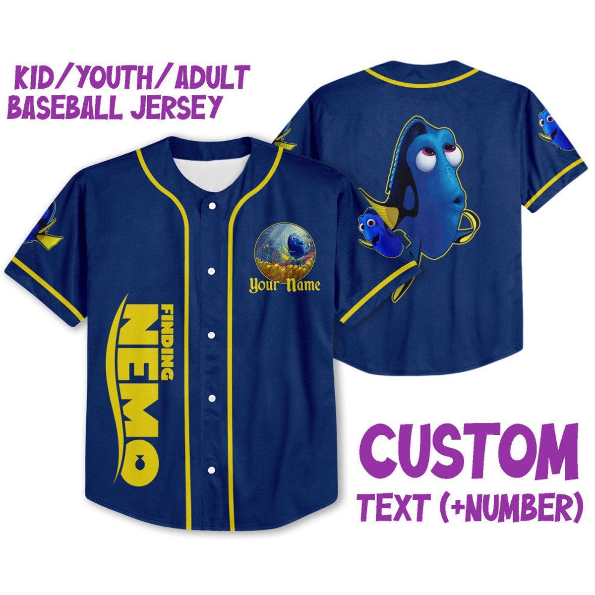 Mckenzieshoponline Disney Finding Nemo Dory Awesome Personalized Baseball Jersey For Fans
