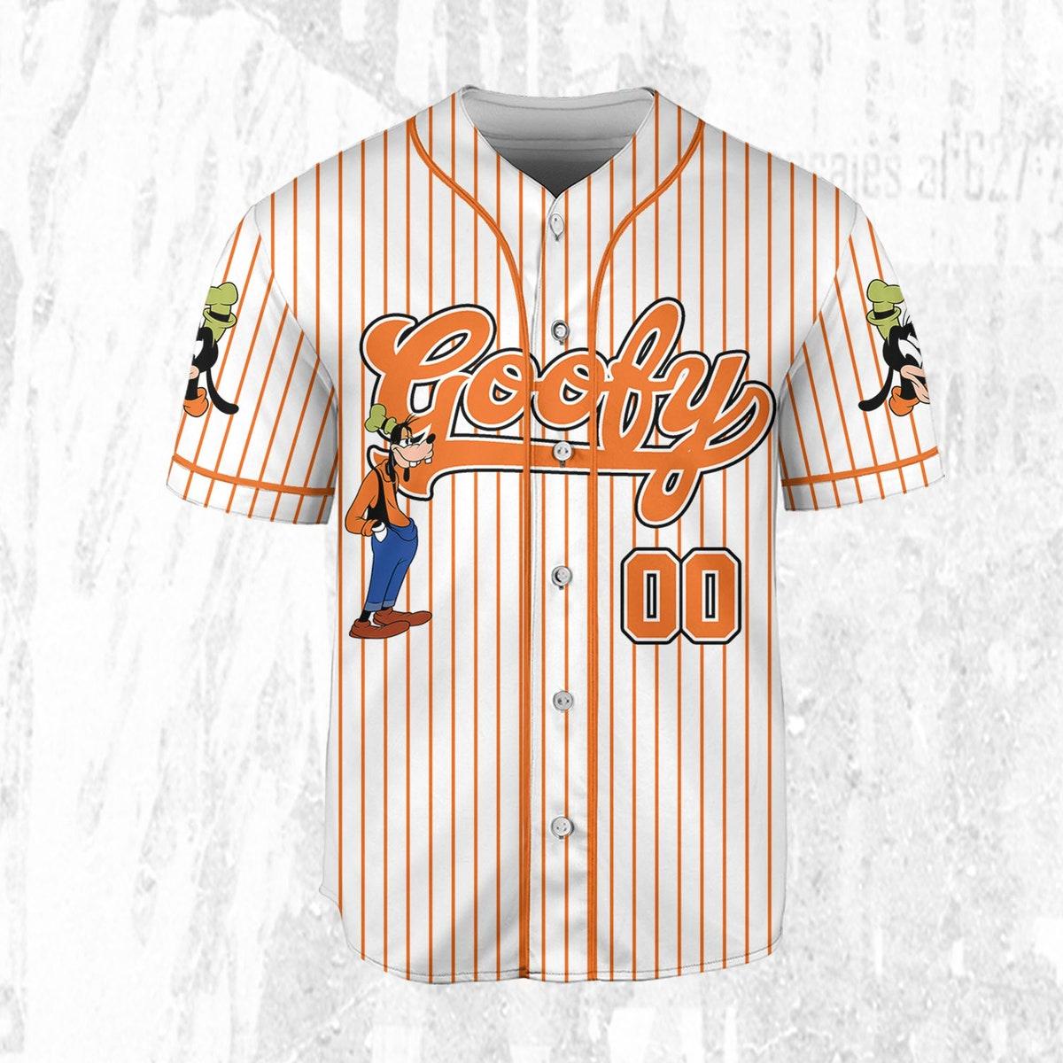 Mckenzieshoponline Disney Goofy Vintage Simple Birthday Personalized Baseball Jersey For Fans - Image 4