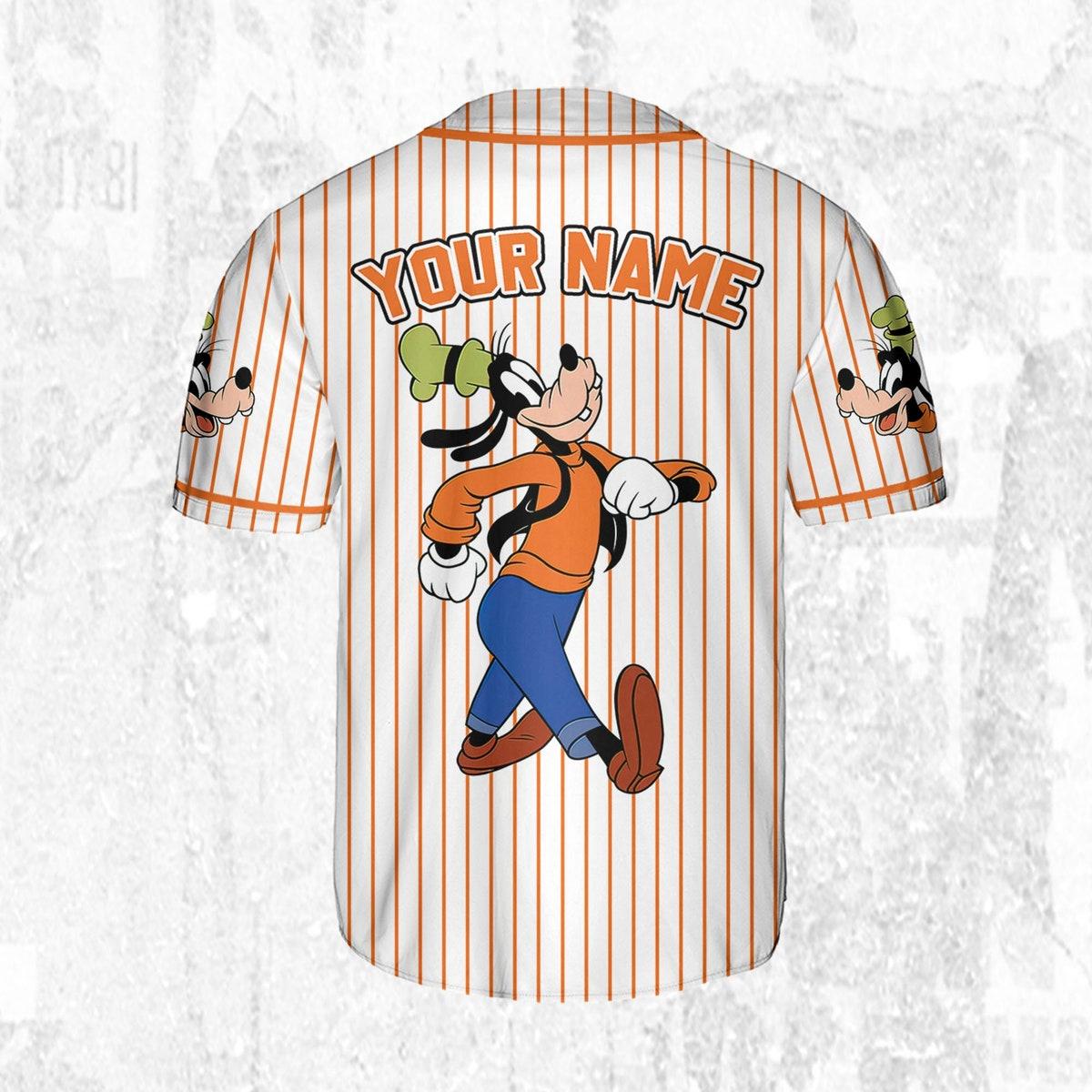 Mckenzieshoponline Disney Goofy Vintage Simple Birthday Personalized Baseball Jersey For Fans - Image 5