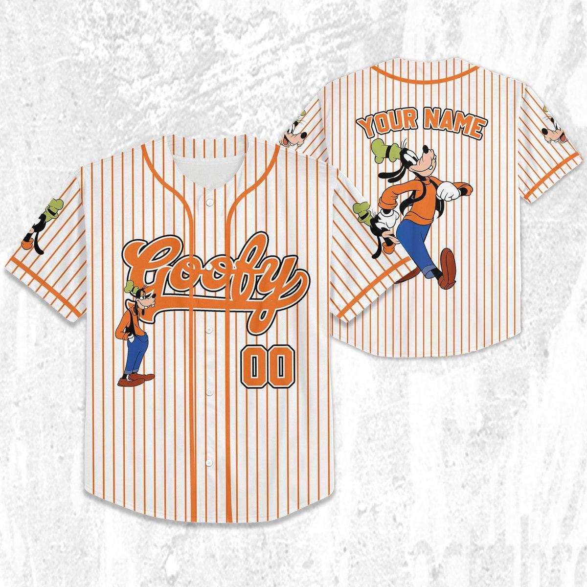 Mckenzieshoponline Disney Goofy Vintage Simple Birthday Personalized Baseball Jersey For Fans - Image 3