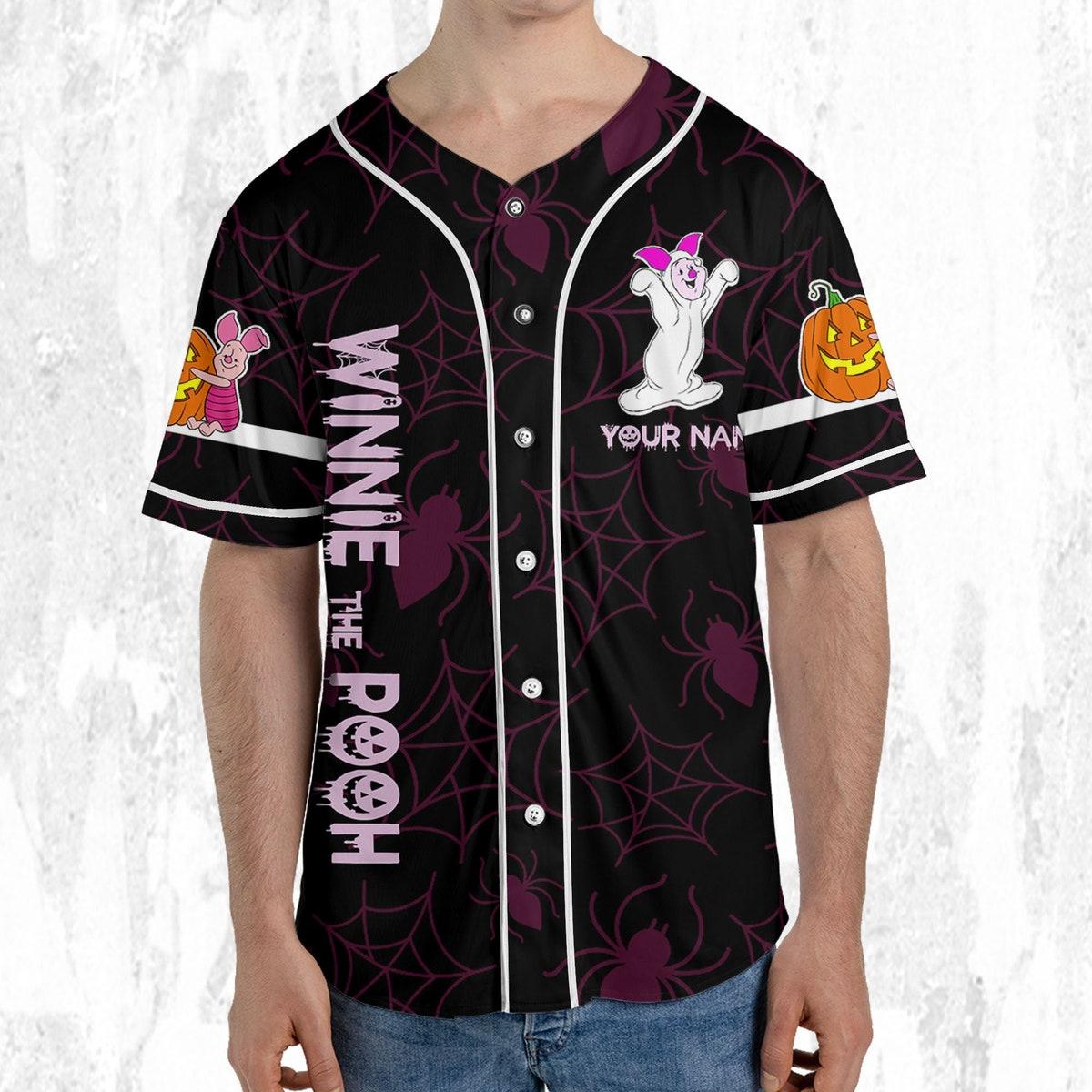 Mckenzieshoponline Disney Halloween Piglet And Friends Personalized Baseball Jersey For Fans - Image 6