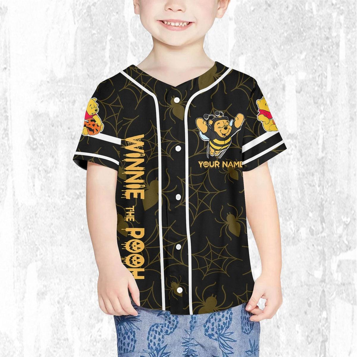 Mckenzieshoponline Disney Halloween Pooh And Friends Disney Personalized Baseball Jersey For Fans - Image 8