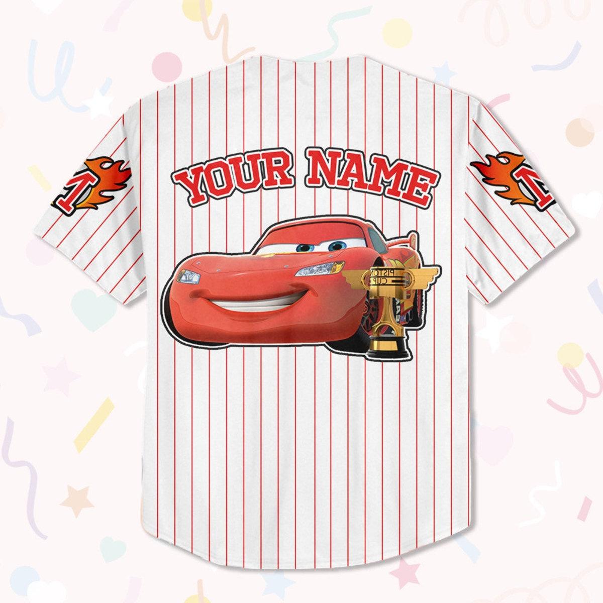 Mckenzieshoponline Disney Mc Queen Red Lightning Mcqueen Personalized Baseball Jersey For Fans - Image 4