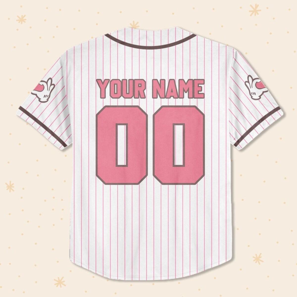 Mckenzieshoponline Disney Mickey Friends Happy Valentine's Day Personalized Baseball Jersey For Fans - Image 4