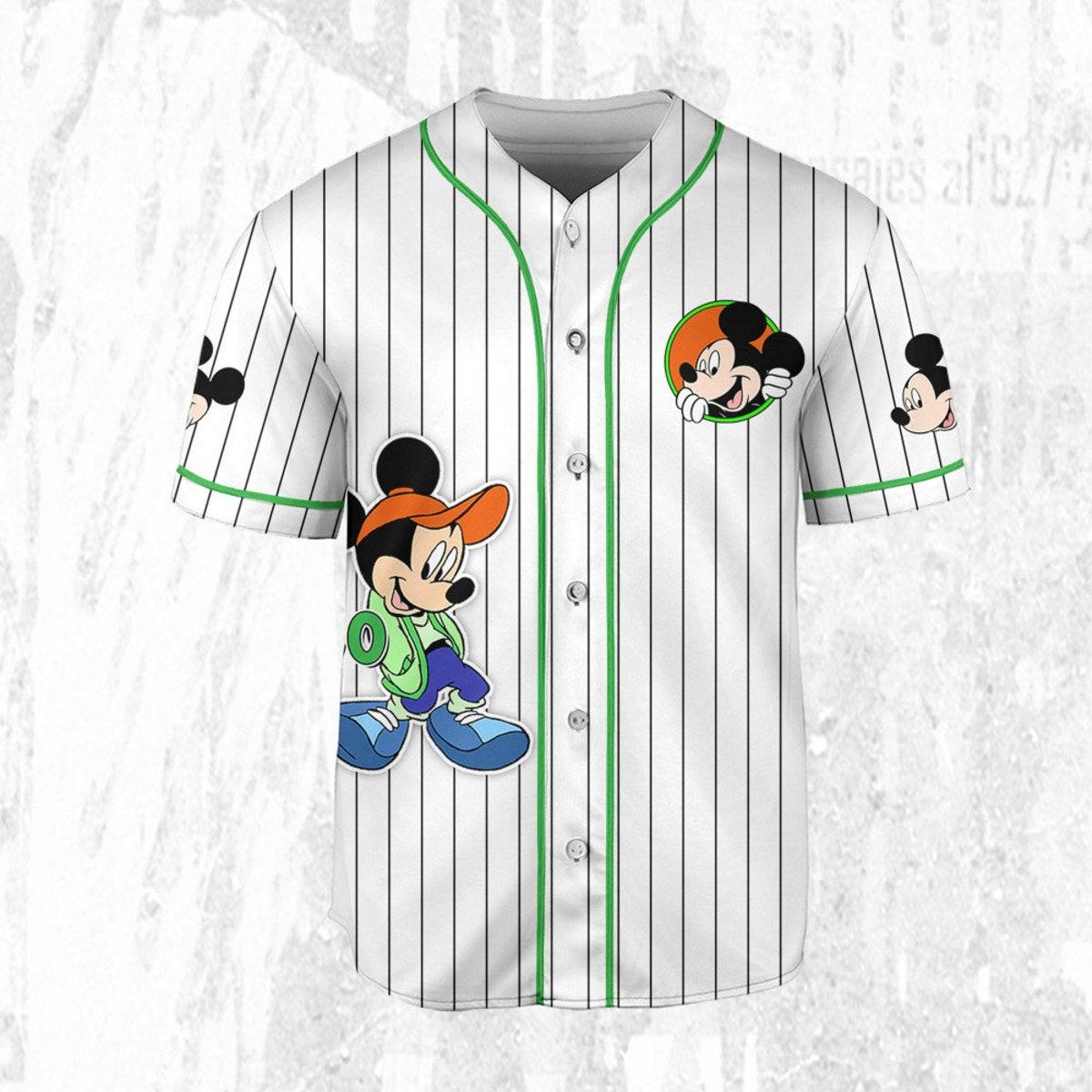 Mckenzieshoponline Disney Mickey Mouse Young White Personalized Baseball Jersey For Fans - Image 4