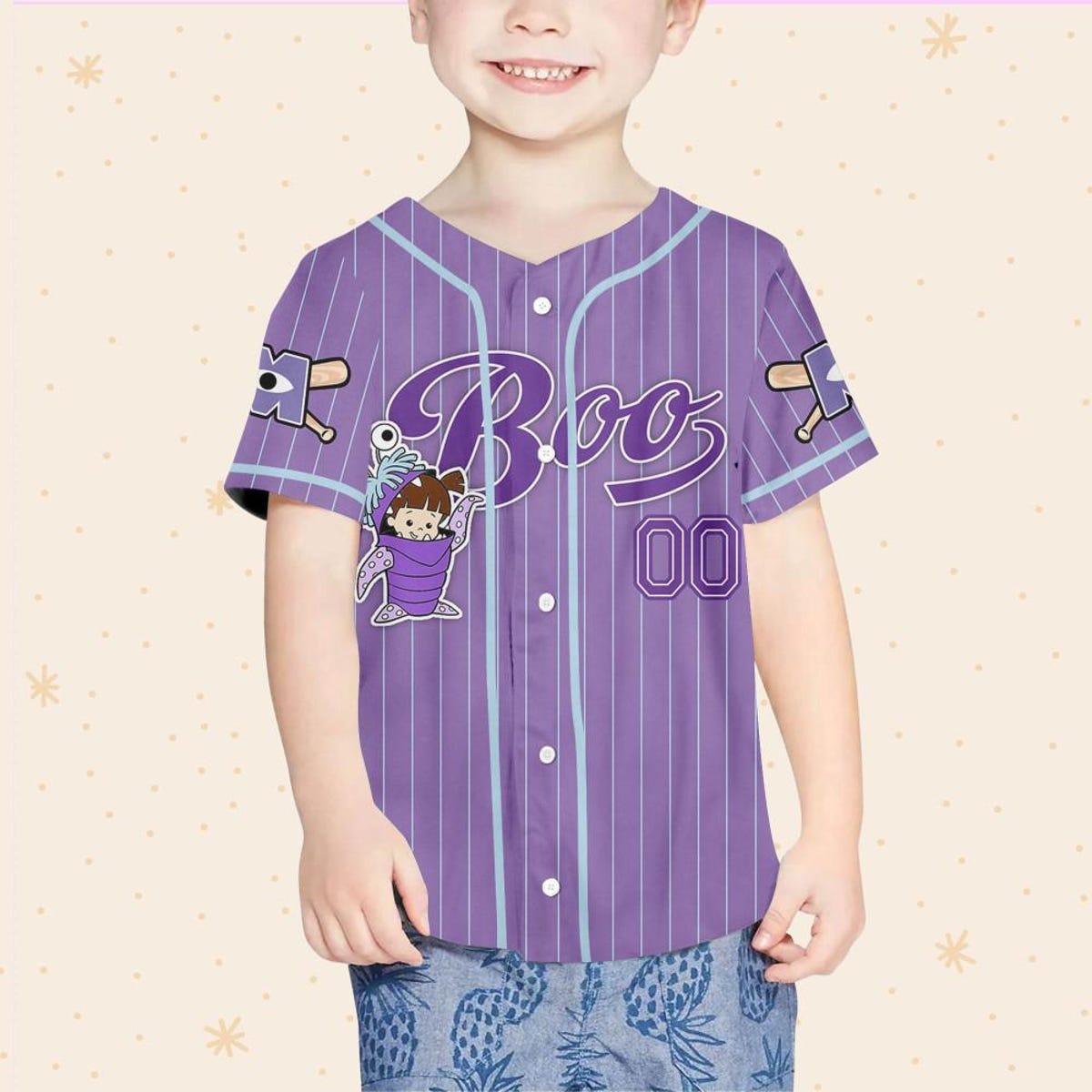Mckenzieshoponline Disney Monster Inc James Boo Purple Simple Personalized Baseball Jersey For Fans - Image 5