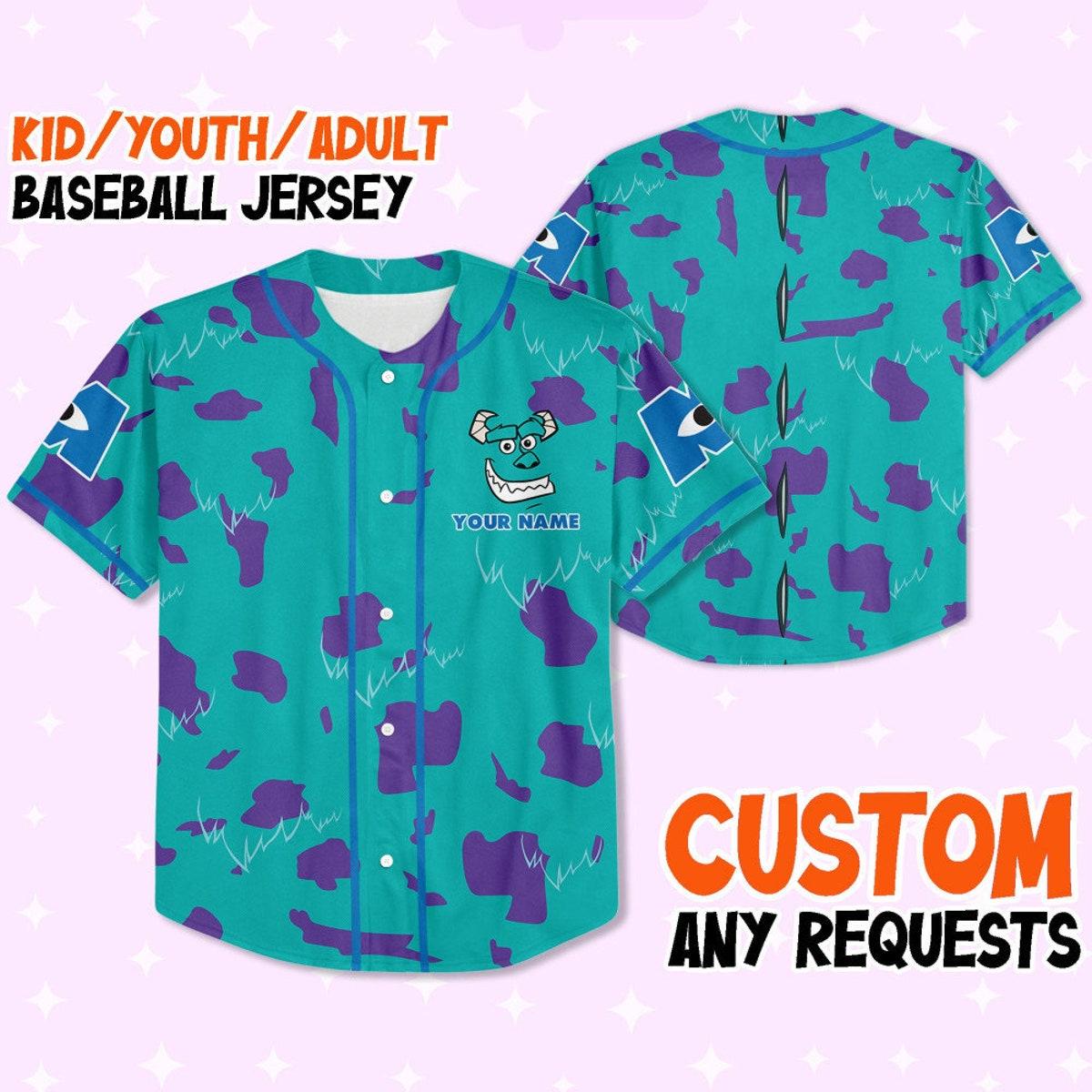 Mckenzieshoponline Disney Monsters Inc Cosplay Sully Suit Personalized Baseball Jersey For Fans - Image 2
