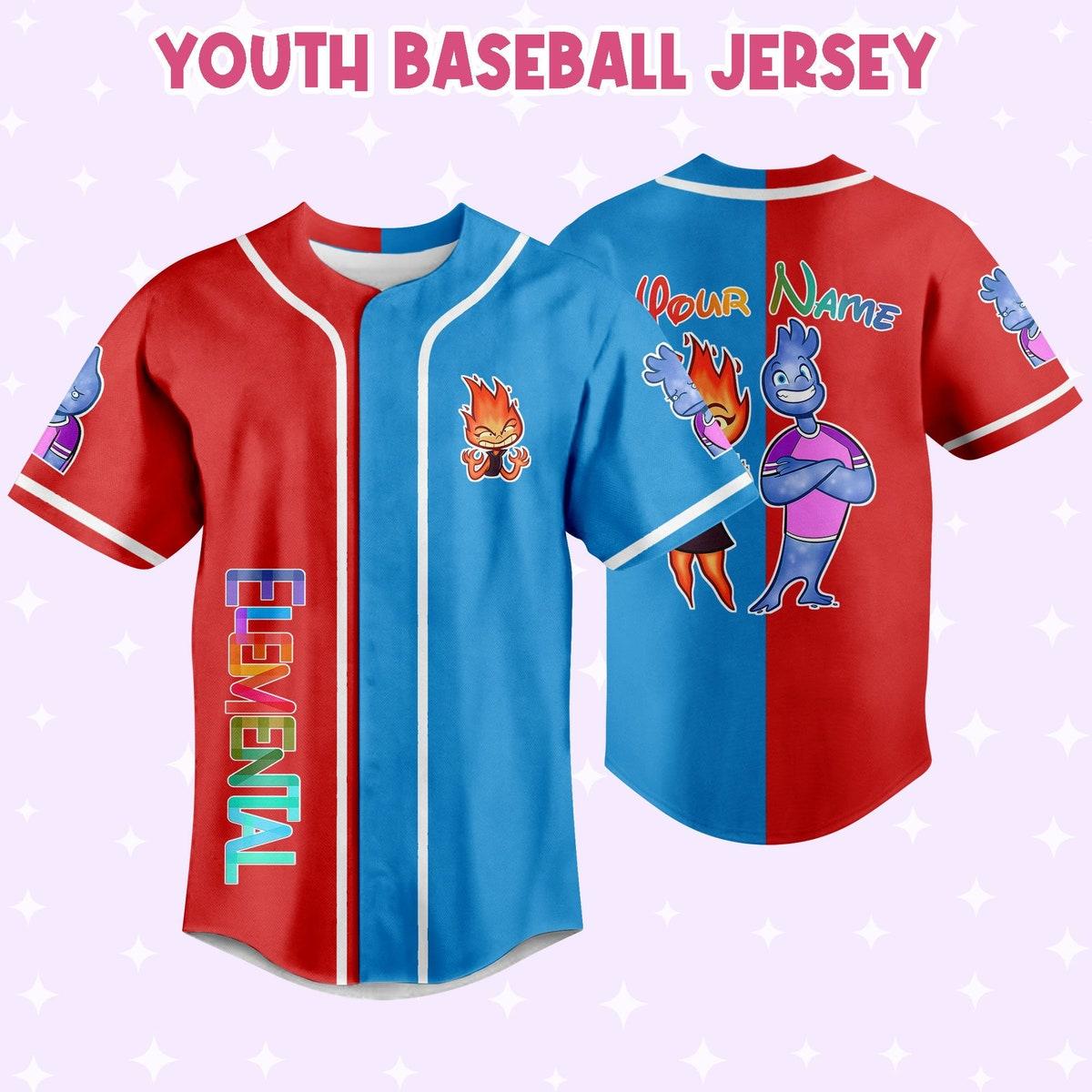 Mckenzieshoponline Disney Pixar Elemental Love Life Funny Personalized Baseball Jersey For Fans - Image 7