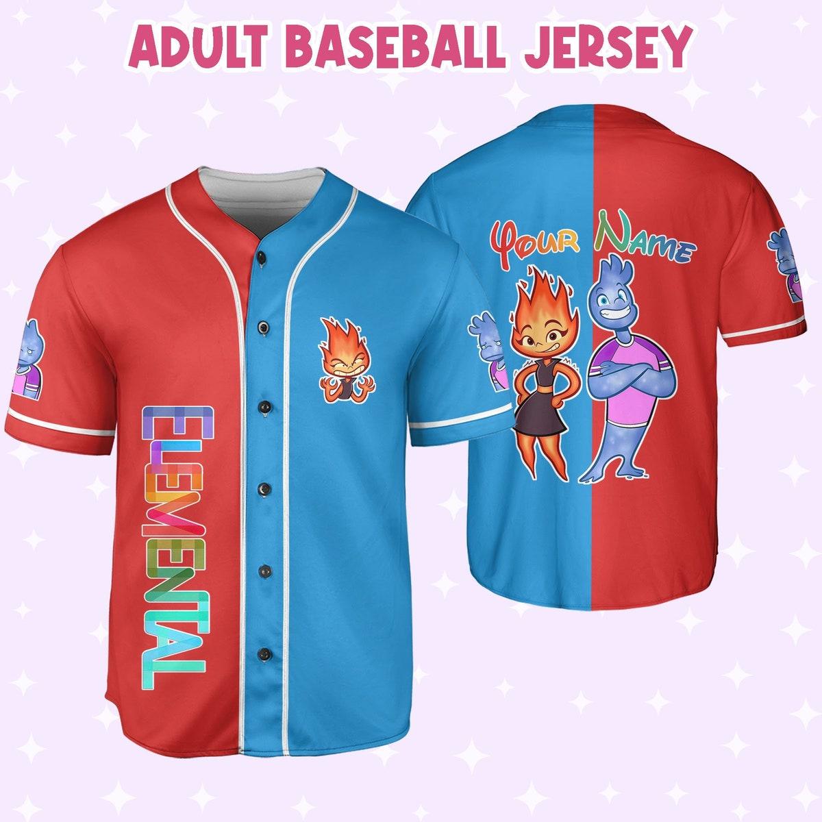 Mckenzieshoponline Disney Pixar Elemental Love Life Funny Personalized Baseball Jersey For Fans - Image 5