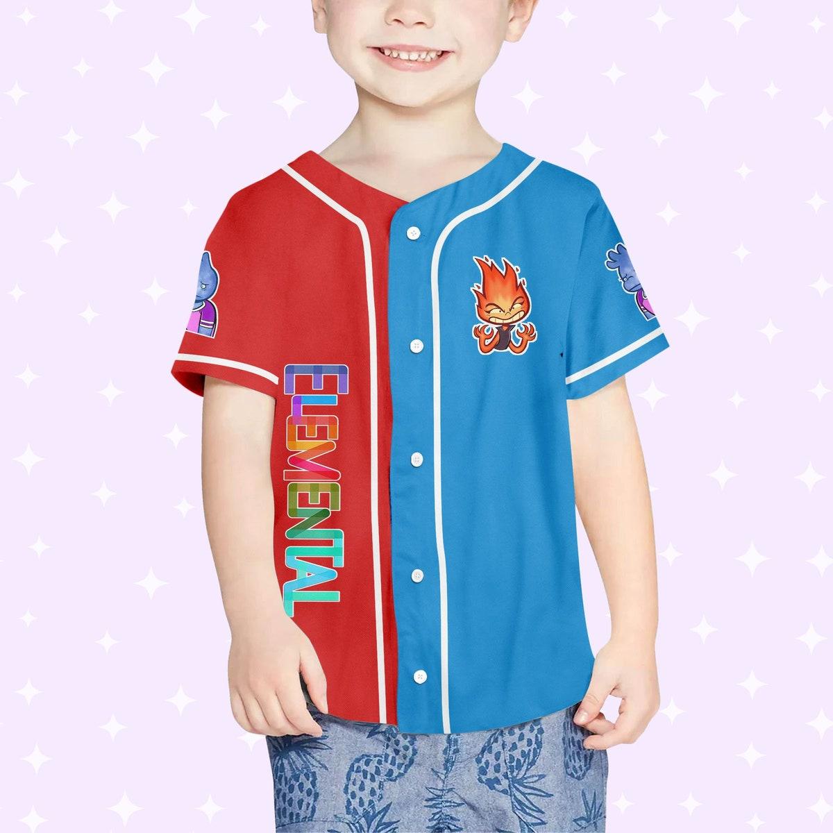 Mckenzieshoponline Disney Pixar Elemental Love Life Funny Personalized Baseball Jersey For Fans - Image 4