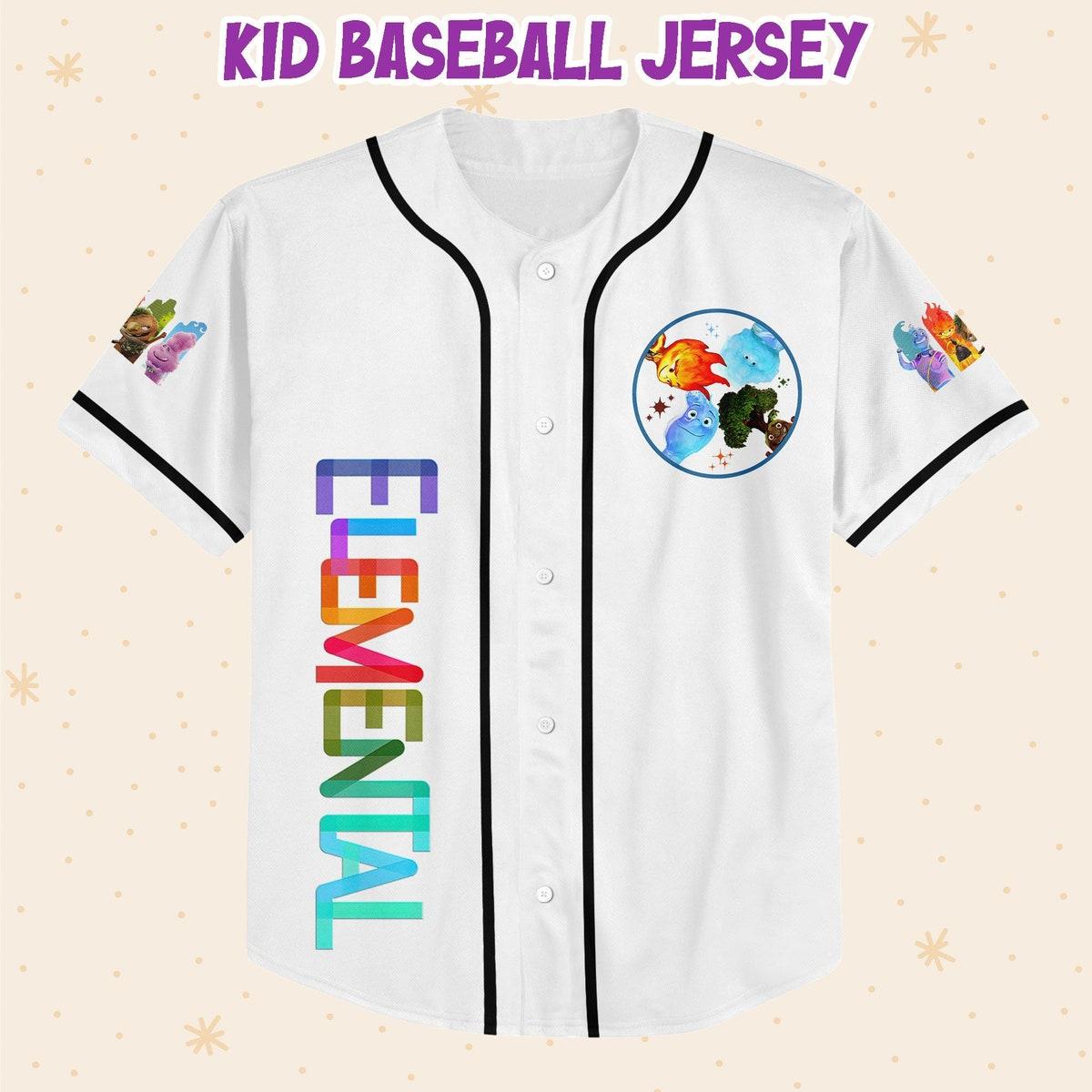 Mckenzieshoponline Disney Pixar Elemental Mickey Head Disney Personalized Baseball Jersey For Fans - Image 3