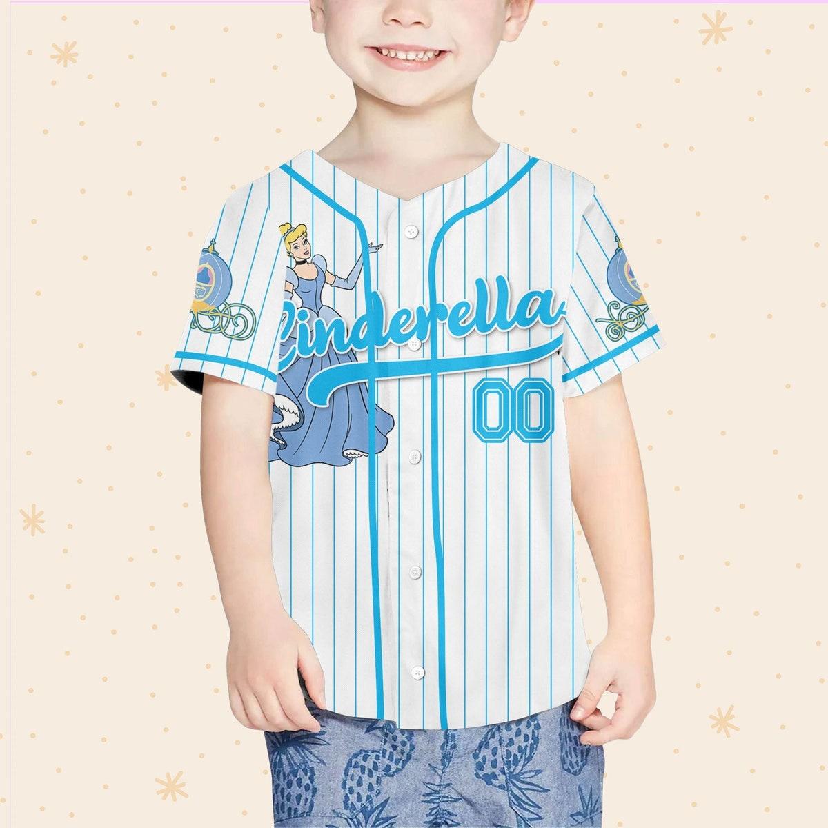 Mckenzieshoponline Disney Princess Cinderella Simple Personalized Baseball Jersey For Fans - Image 5