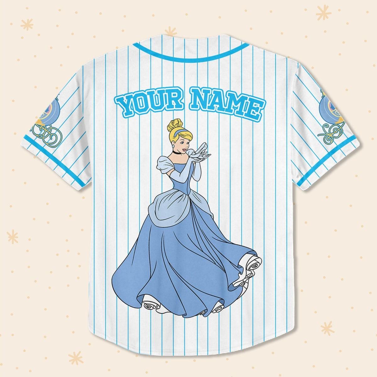 Mckenzieshoponline Disney Princess Cinderella Simple Personalized Baseball Jersey For Fans - Image 4