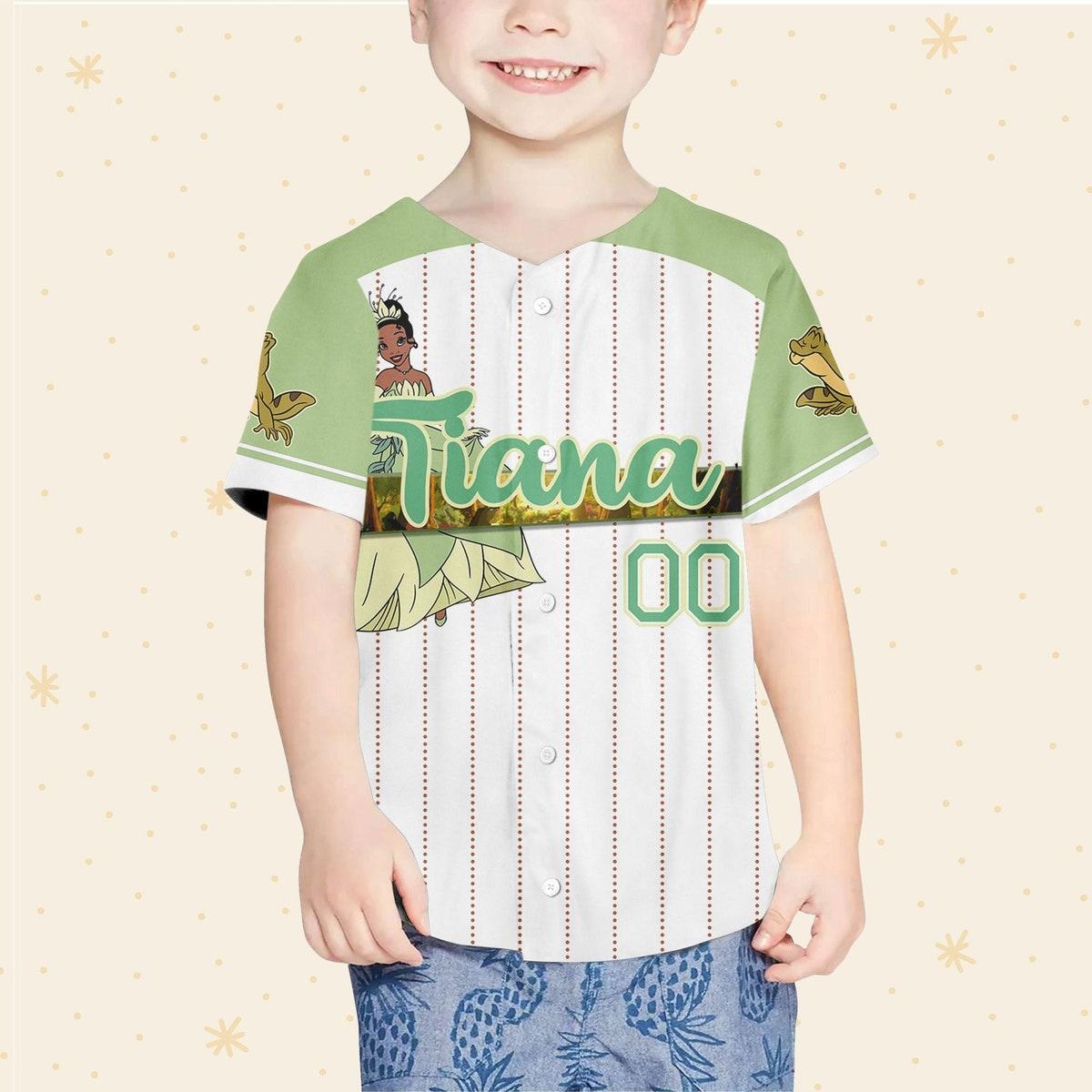 Mckenzieshoponline Disney Princess Tiana Princess And The Frog Personalized Baseball Jersey For Fans - Image 5