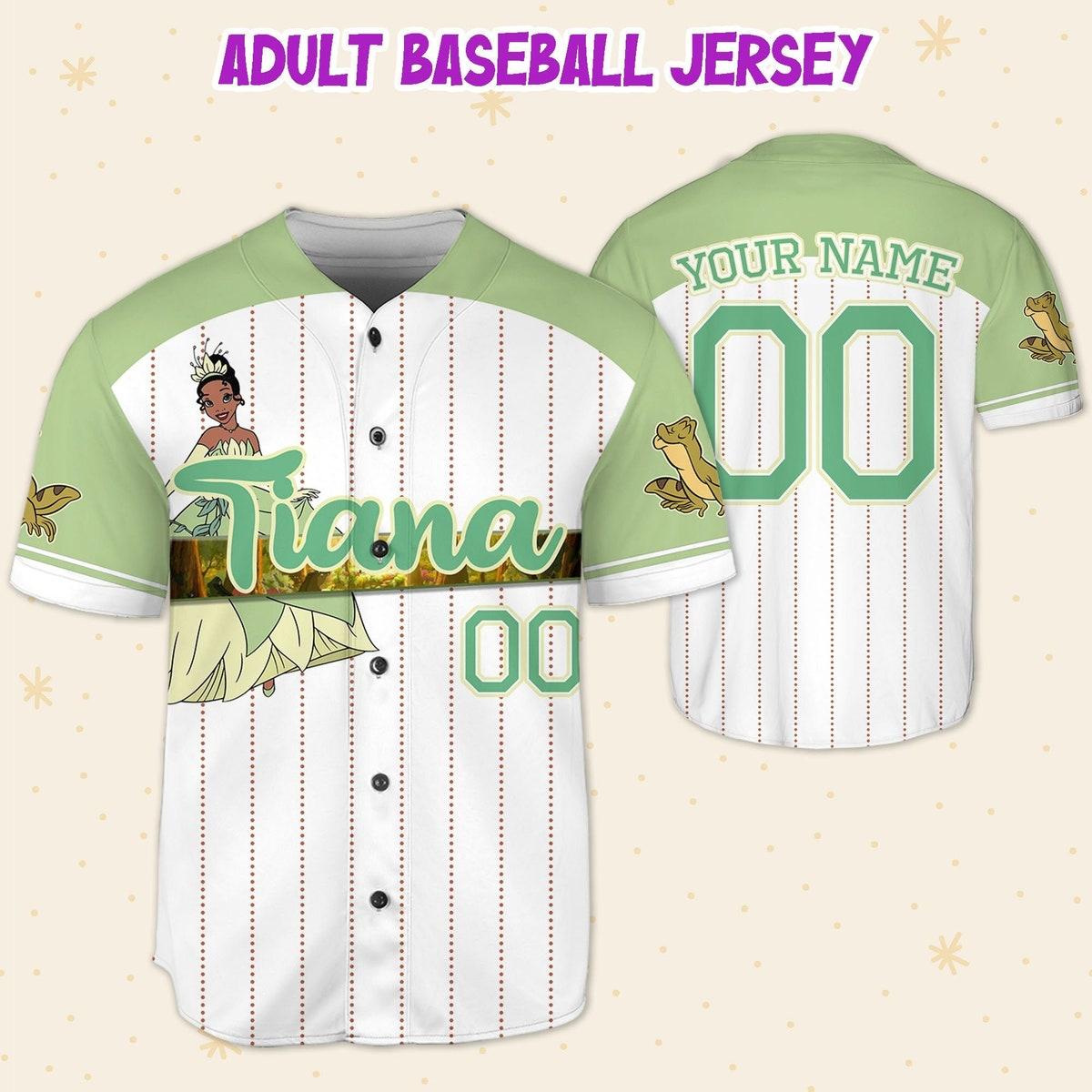 Mckenzieshoponline Disney Princess Tiana Princess And The Frog Personalized Baseball Jersey For Fans - Image 6