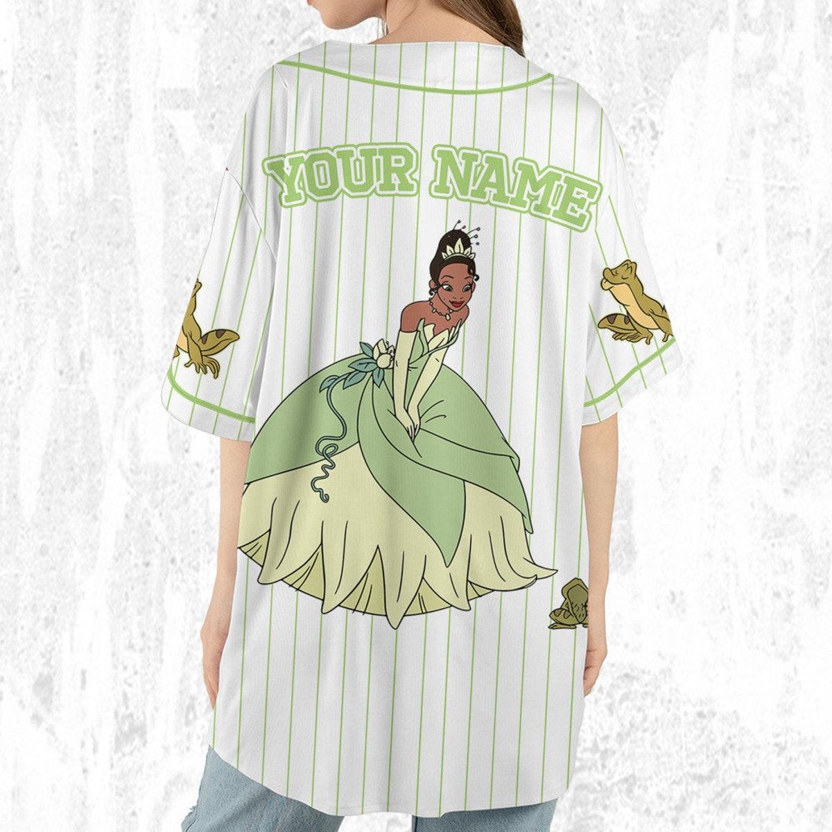Mckenzieshoponline Disney Princess Tiana Princess And The Frog Simple Personalized Baseball Jersey For Fans - Image 7