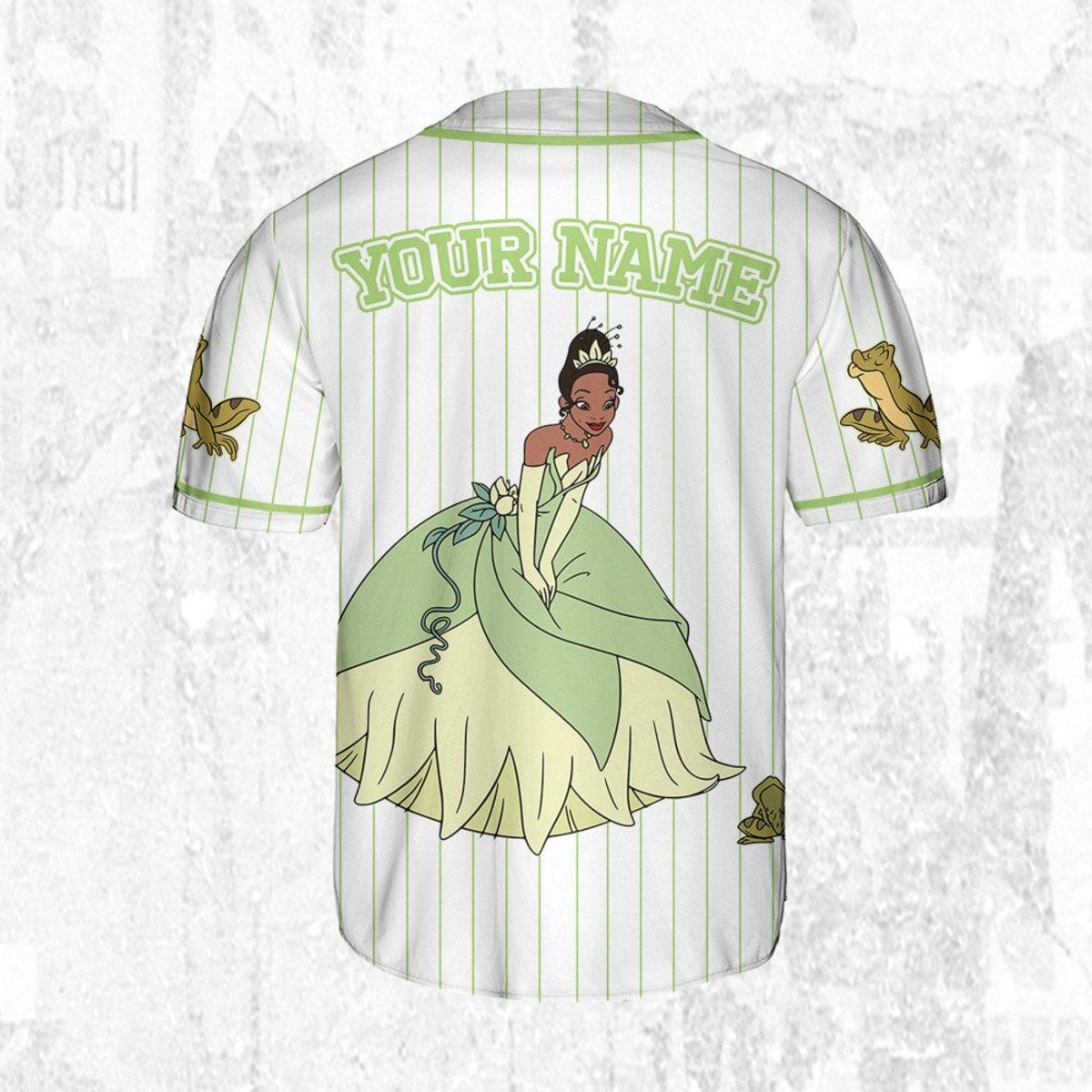 Mckenzieshoponline Disney Princess Tiana Princess And The Frog Simple Personalized Baseball Jersey For Fans - Image 5